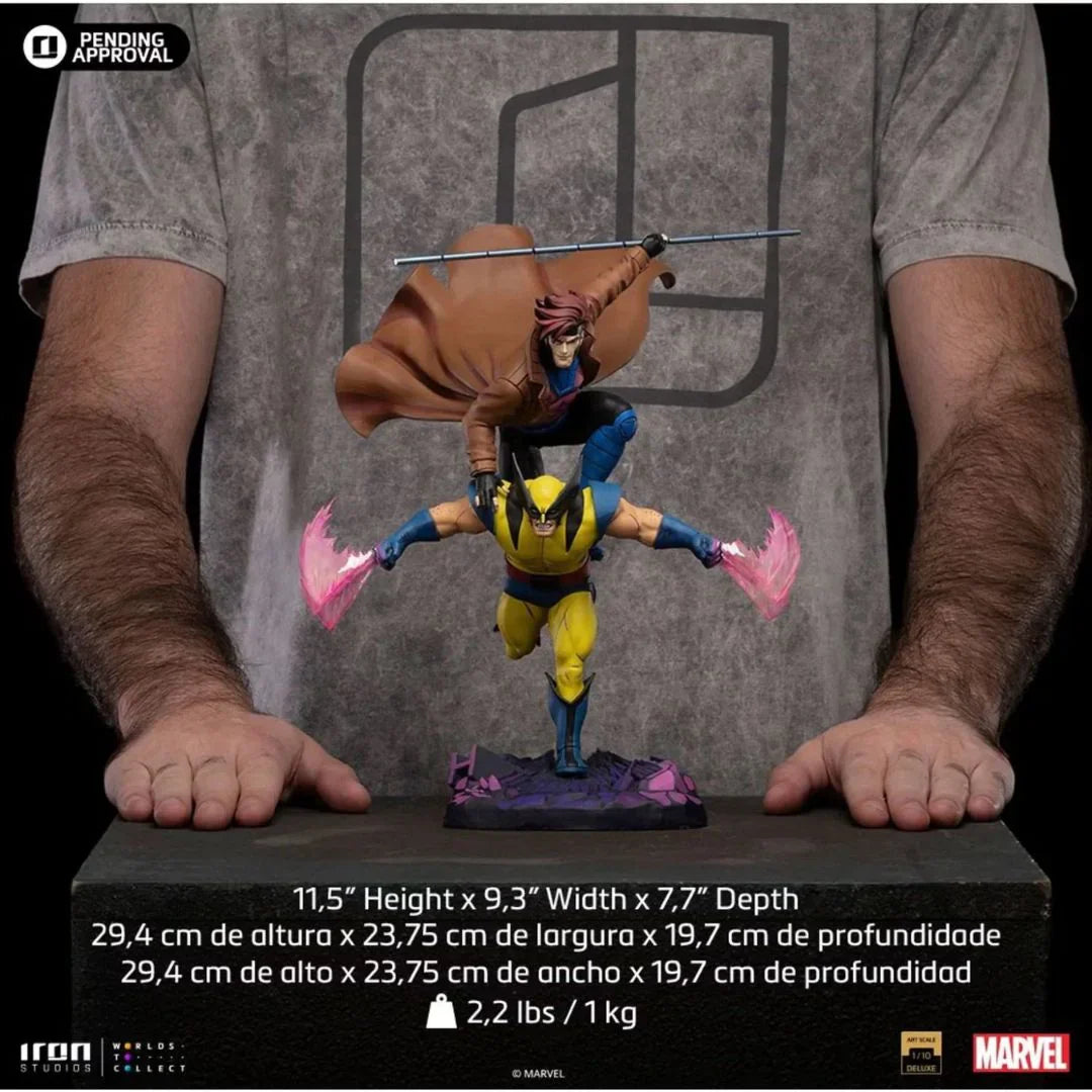 Gambit & Wolverine Deluxe Statue von Iron Studios