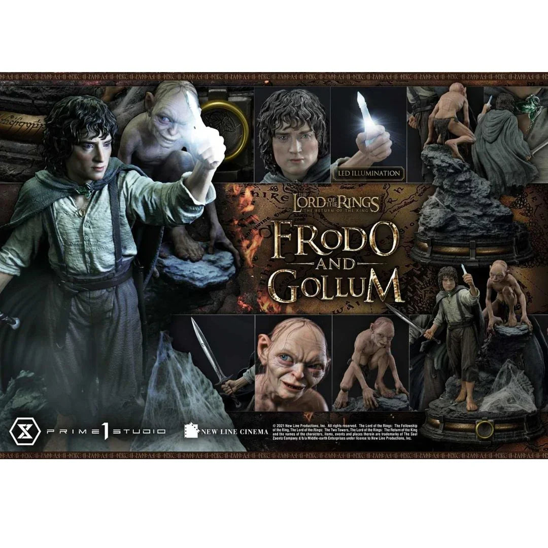 Die Herr der Ringe-Serie: Frodo und Gollum Statue von Prime 1 Studio