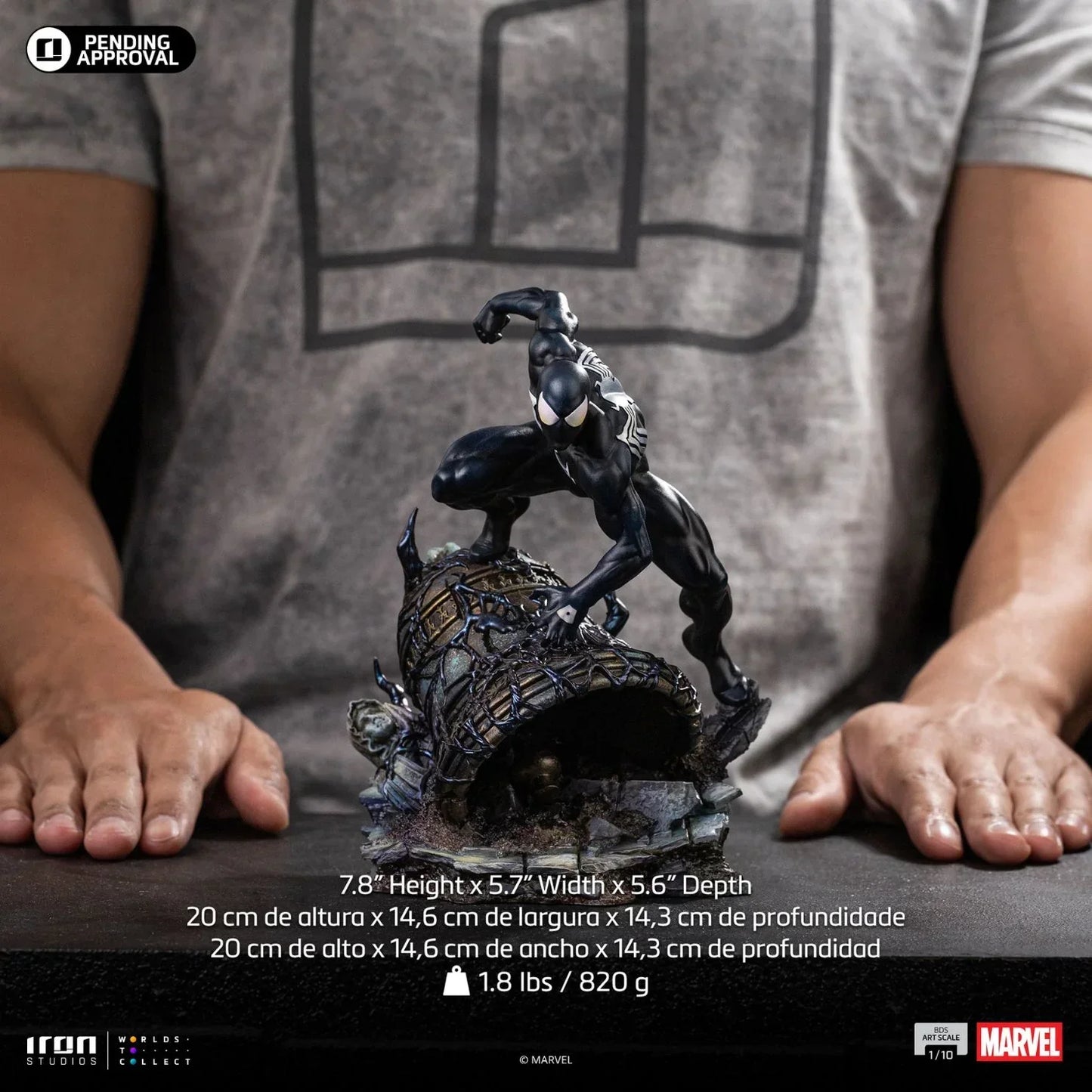 Spider-Man Black Bds Art Statue von Iron Studios