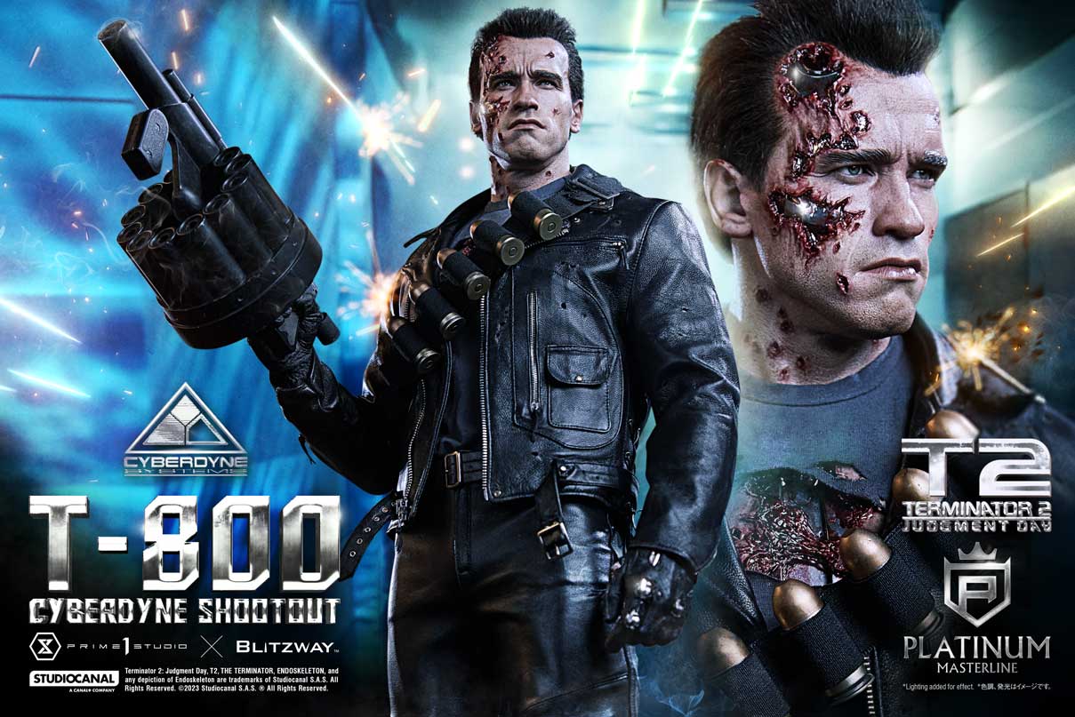Terminator 2: Tag der Abrechnung T-800 Cyberdyne Schießerei von Prime 1 Studio