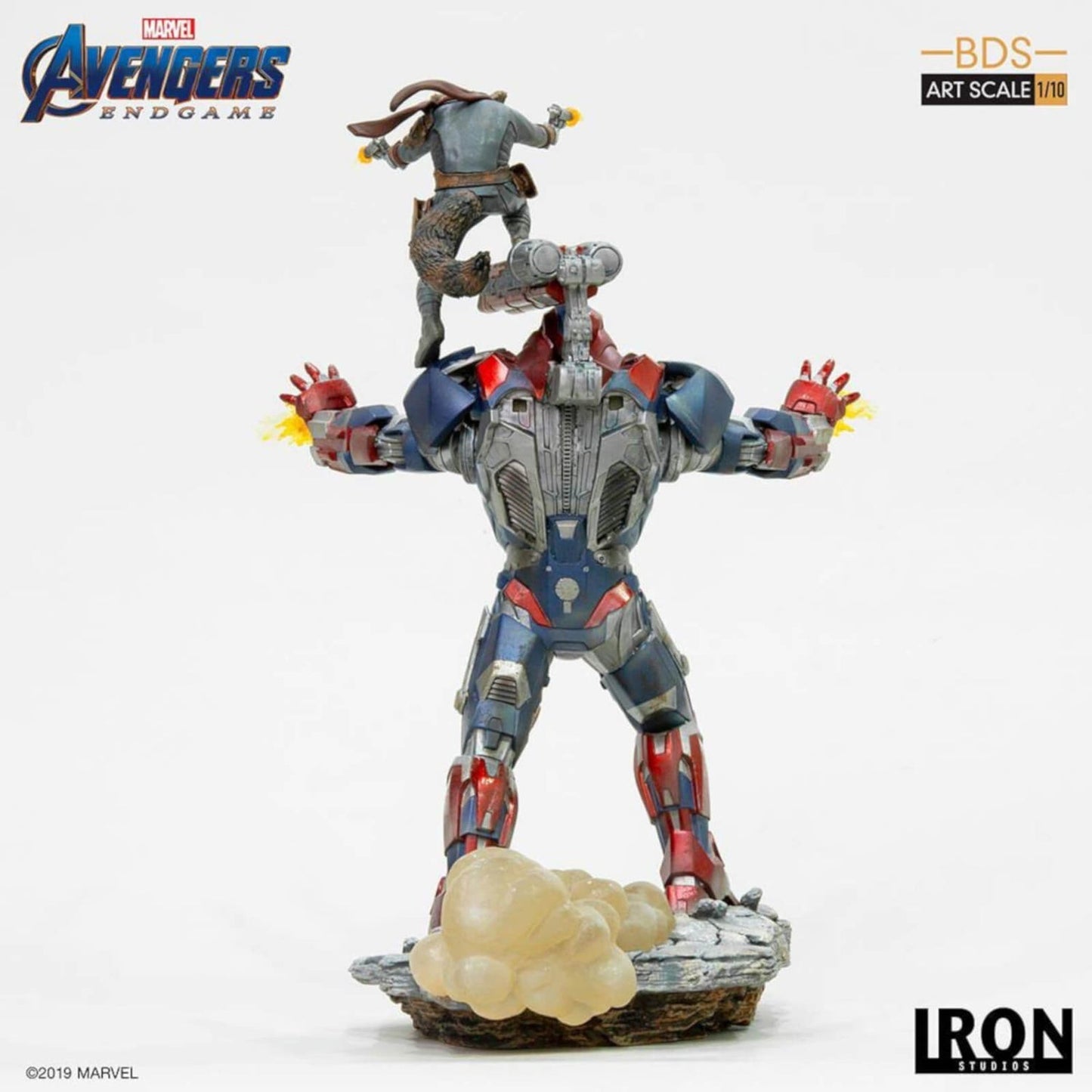 Avengers: Endgame Iron Patriot und Rocket 1/10 Art Scale Statue
