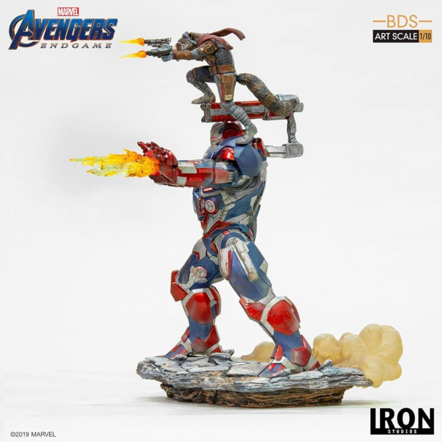 Avengers: Endgame Iron Patriot und Rocket 1/10 Art Scale Statue