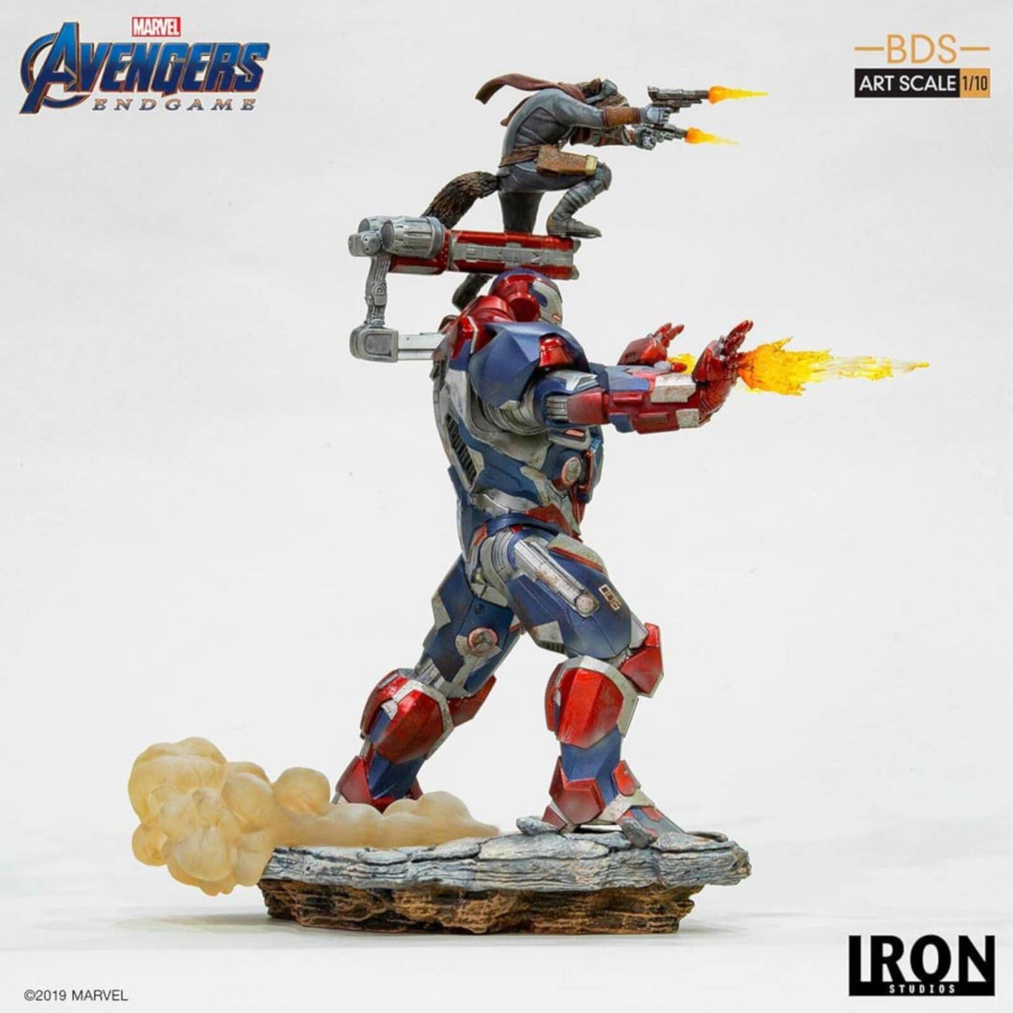 Avengers: Endgame Iron Patriot und Rocket 1/10 Art Scale Statue