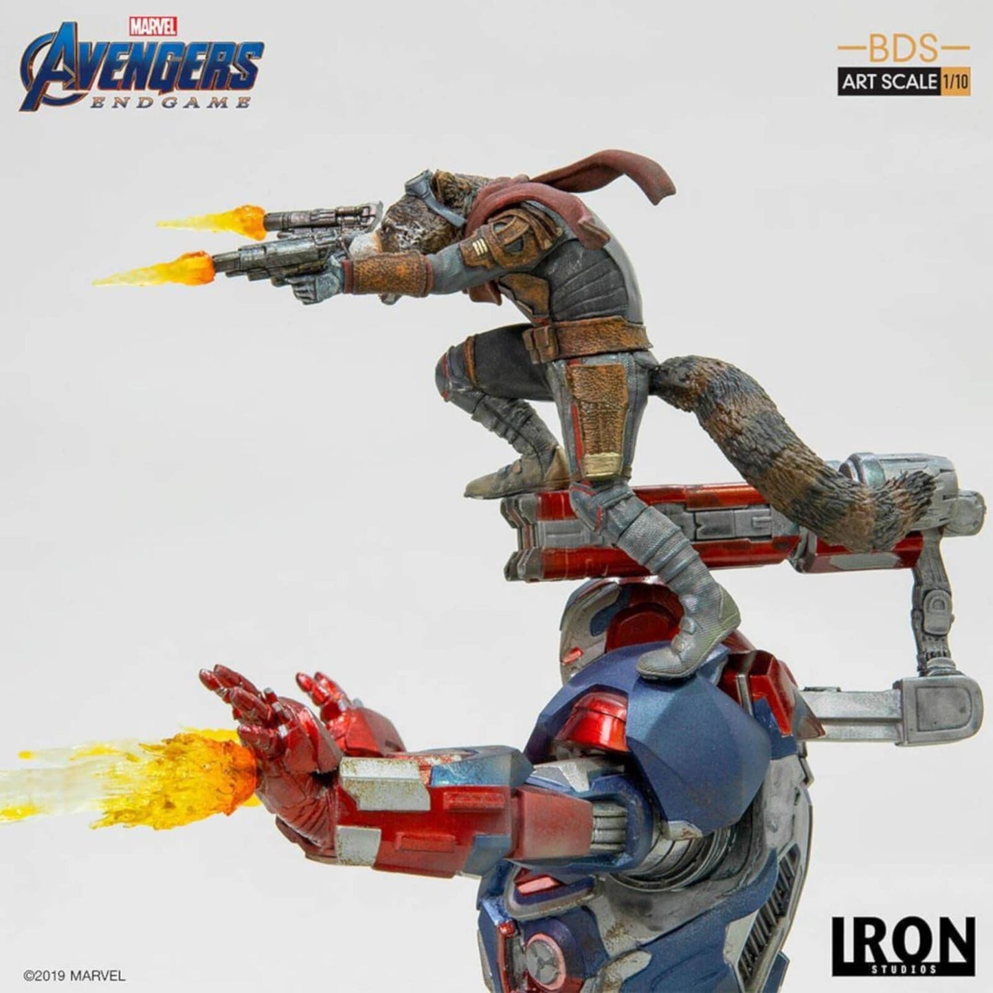 Avengers: Endgame Iron Patriot und Rocket 1/10 Art Scale Statue