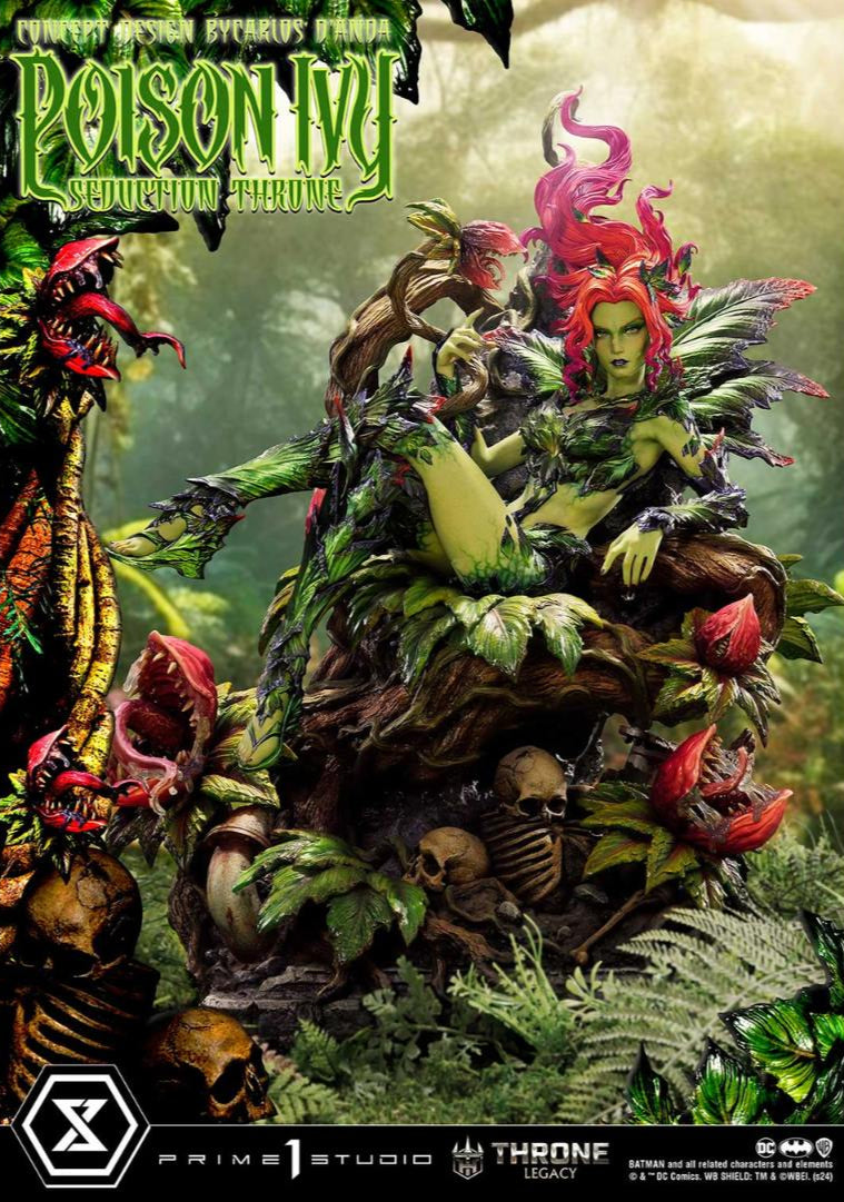 Batman Comics Poison Ivy Verführung Thron Statue von Prime 1 Studio