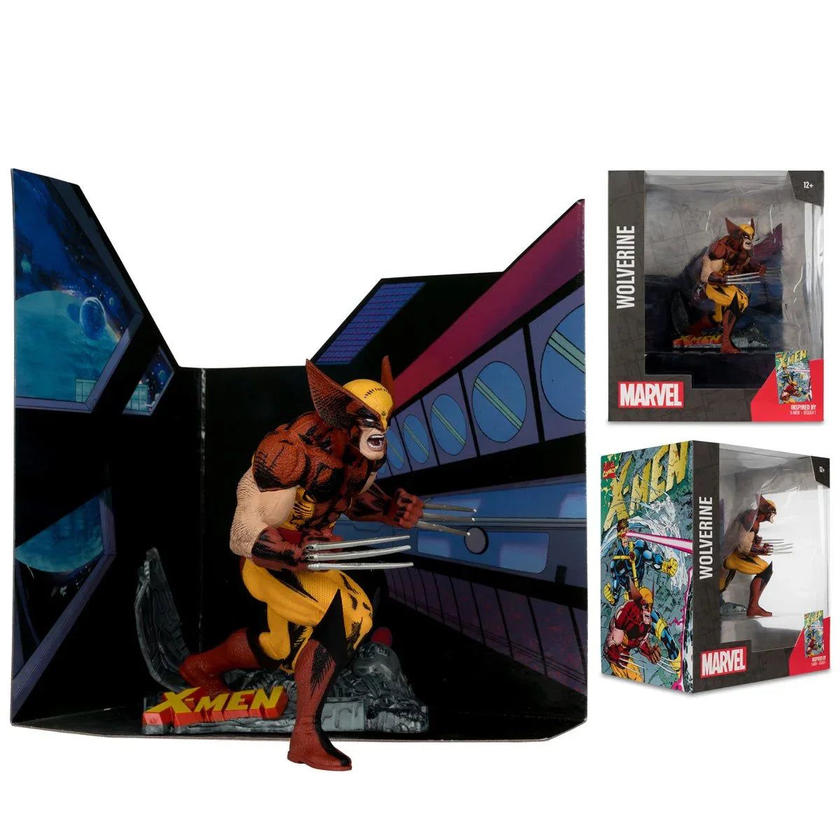 Wolverine X-Men #1 1:10 Maßstab Posing Figur mit Szene