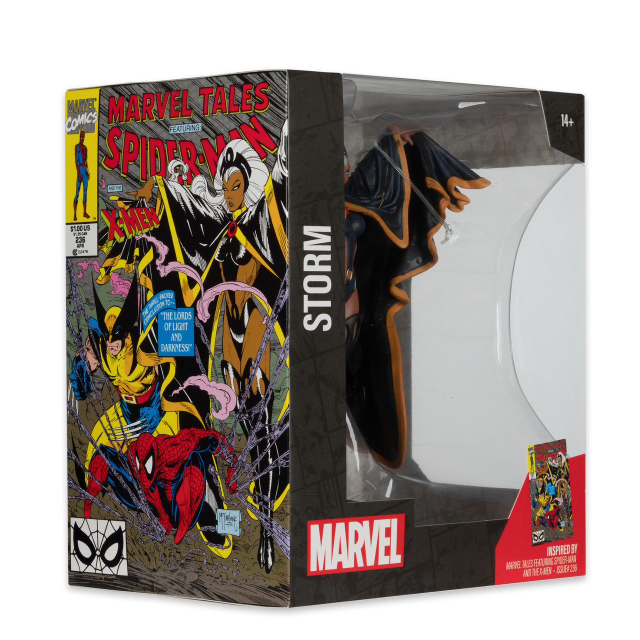 Storm (Marvel Tales Ft. Spider-Man und die X-Men) Sammlungsfigur mit Szene von McFarlane