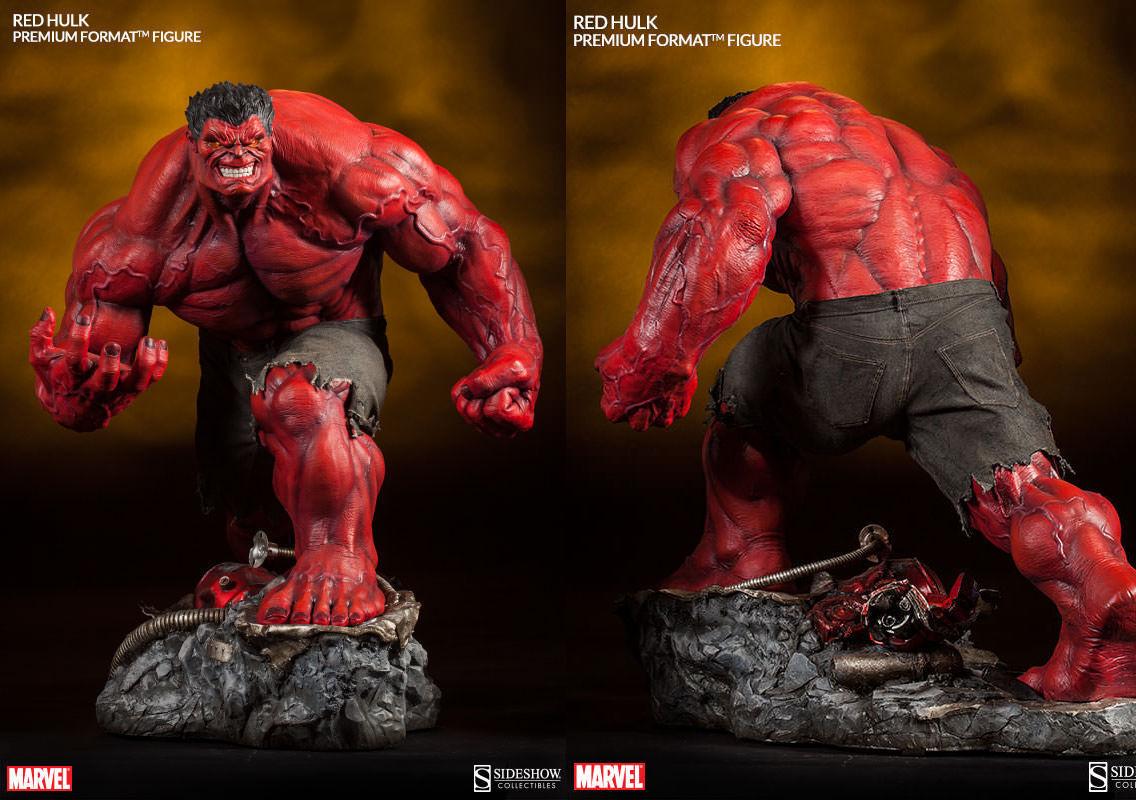 Roter Hulk Premium Format von Sideshow Collectibles