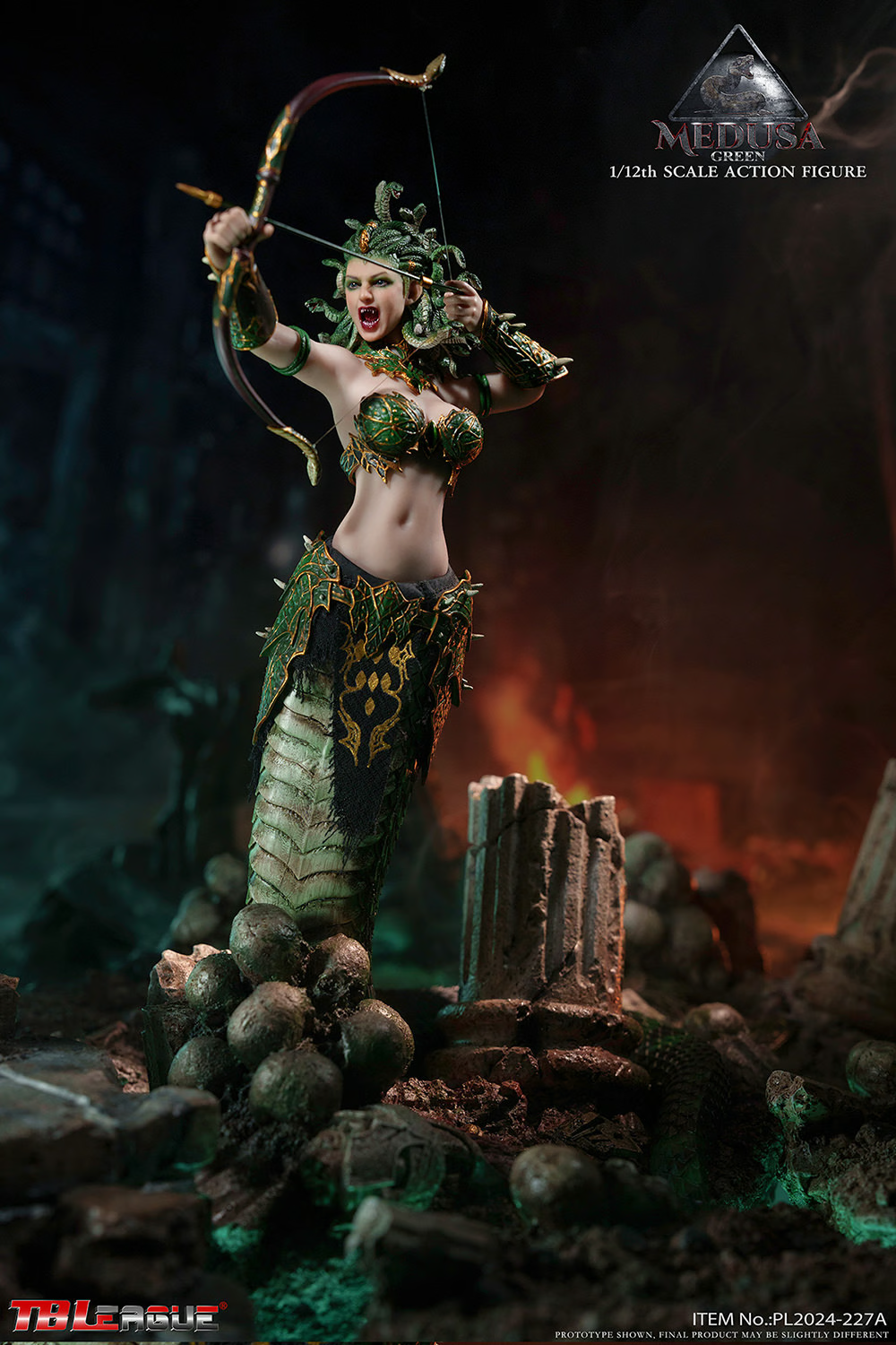 Medusa mit Schwanz (Grün) Actionfigur von TBLeague