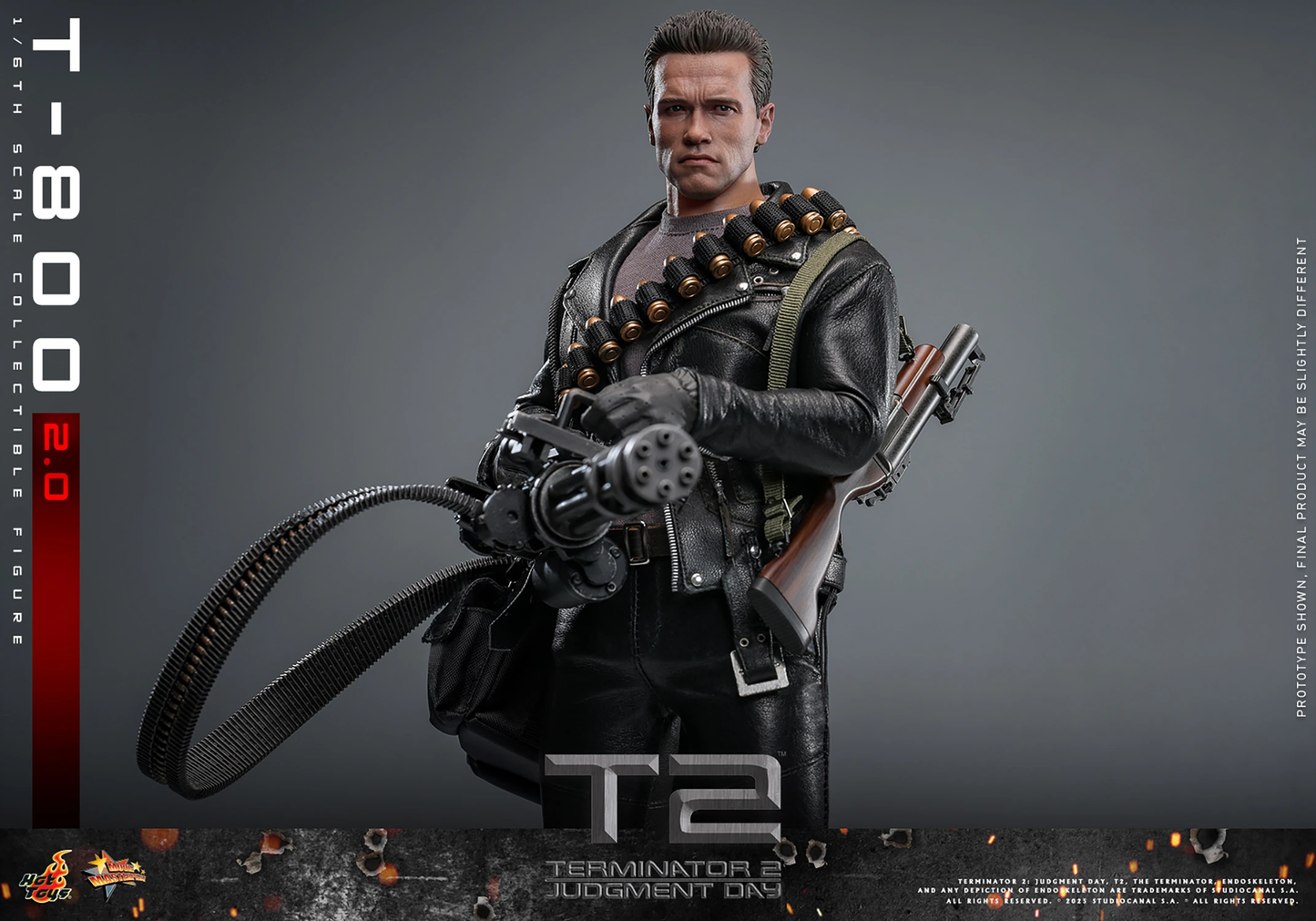 T-800 (2.0) Sixth Scale Figure von Hot Toys