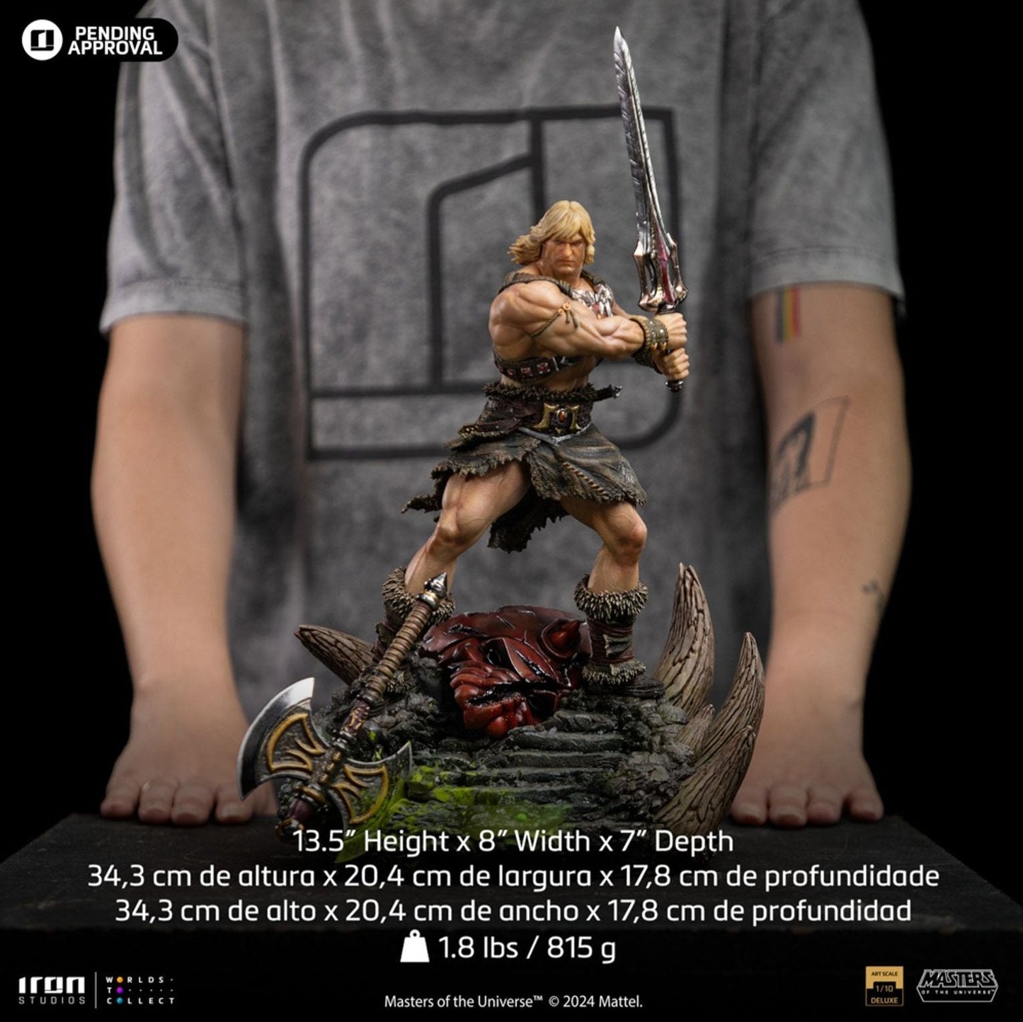 He-Man Unleashed (Masters of the Universe) 1/10 Statue von Iron Studios