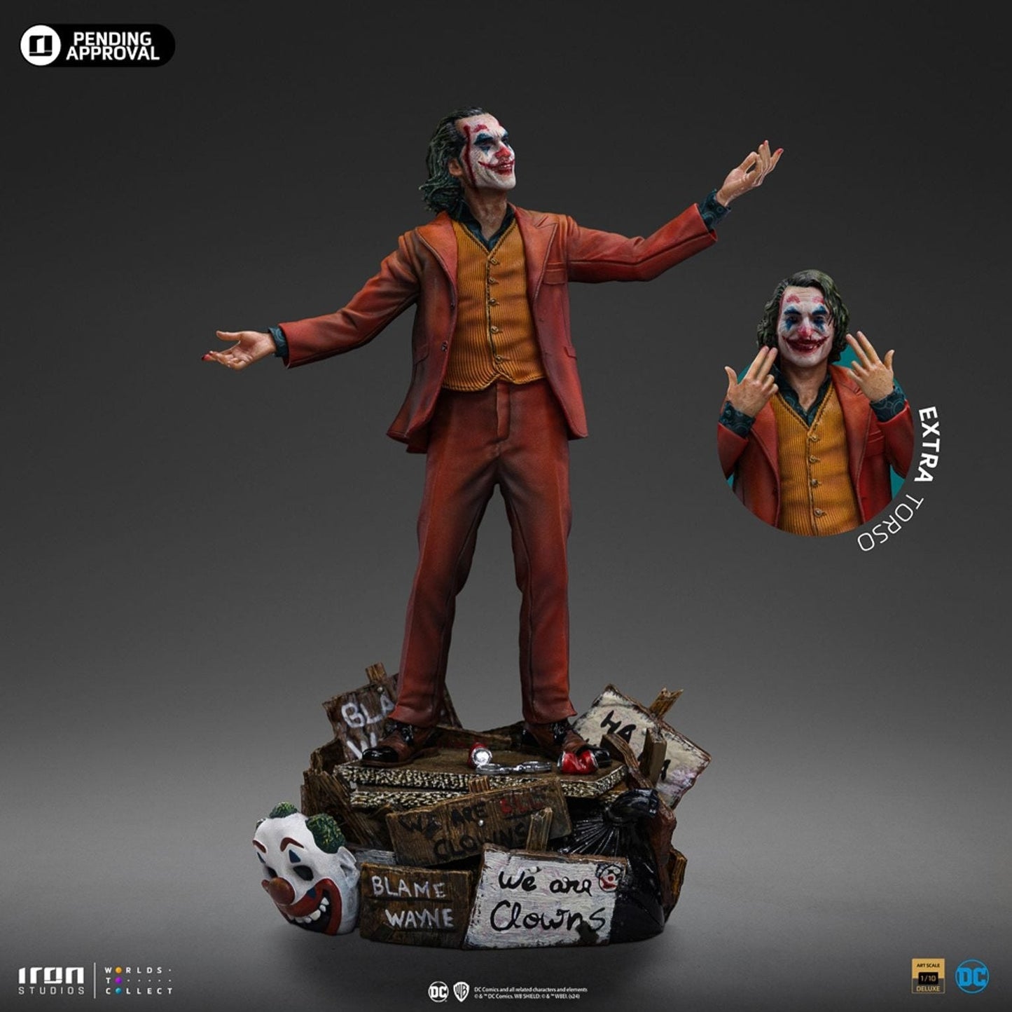 Joker (Arthur Fleck) Deluxe 1:10 Maßstab Statue von Iron Studios