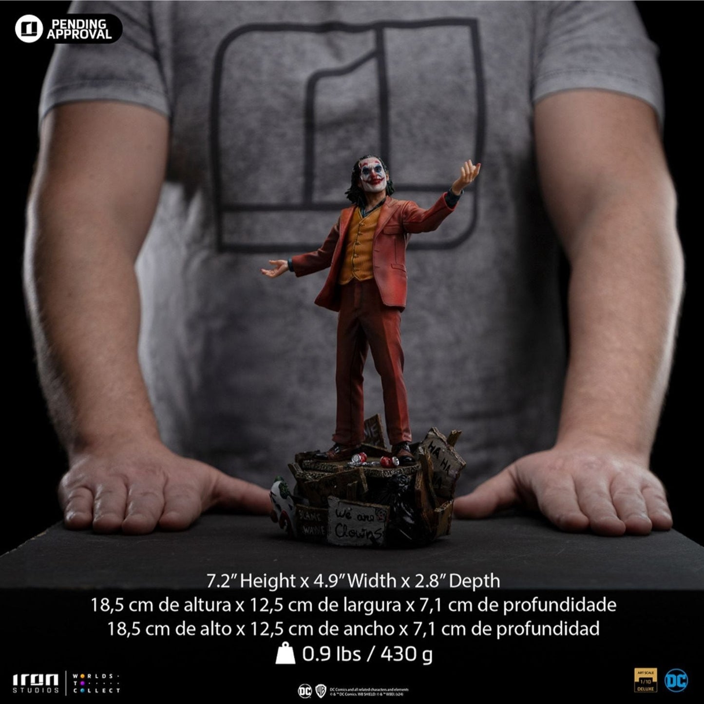 Joker (Arthur Fleck) Deluxe 1:10 Maßstab Statue von Iron Studios