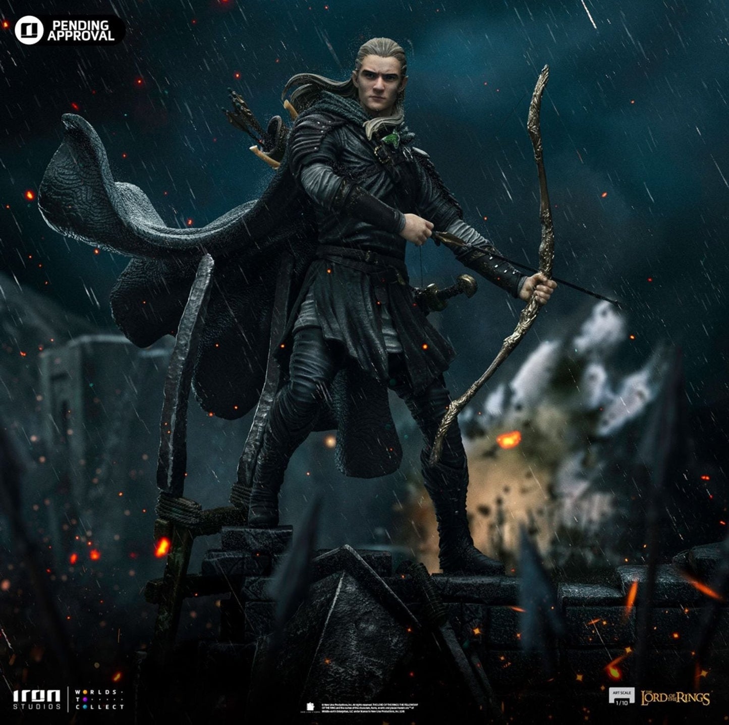Legolas Entfesselt Die Herr der Ringe Art Scale 1/10 Statue von Iron Studios