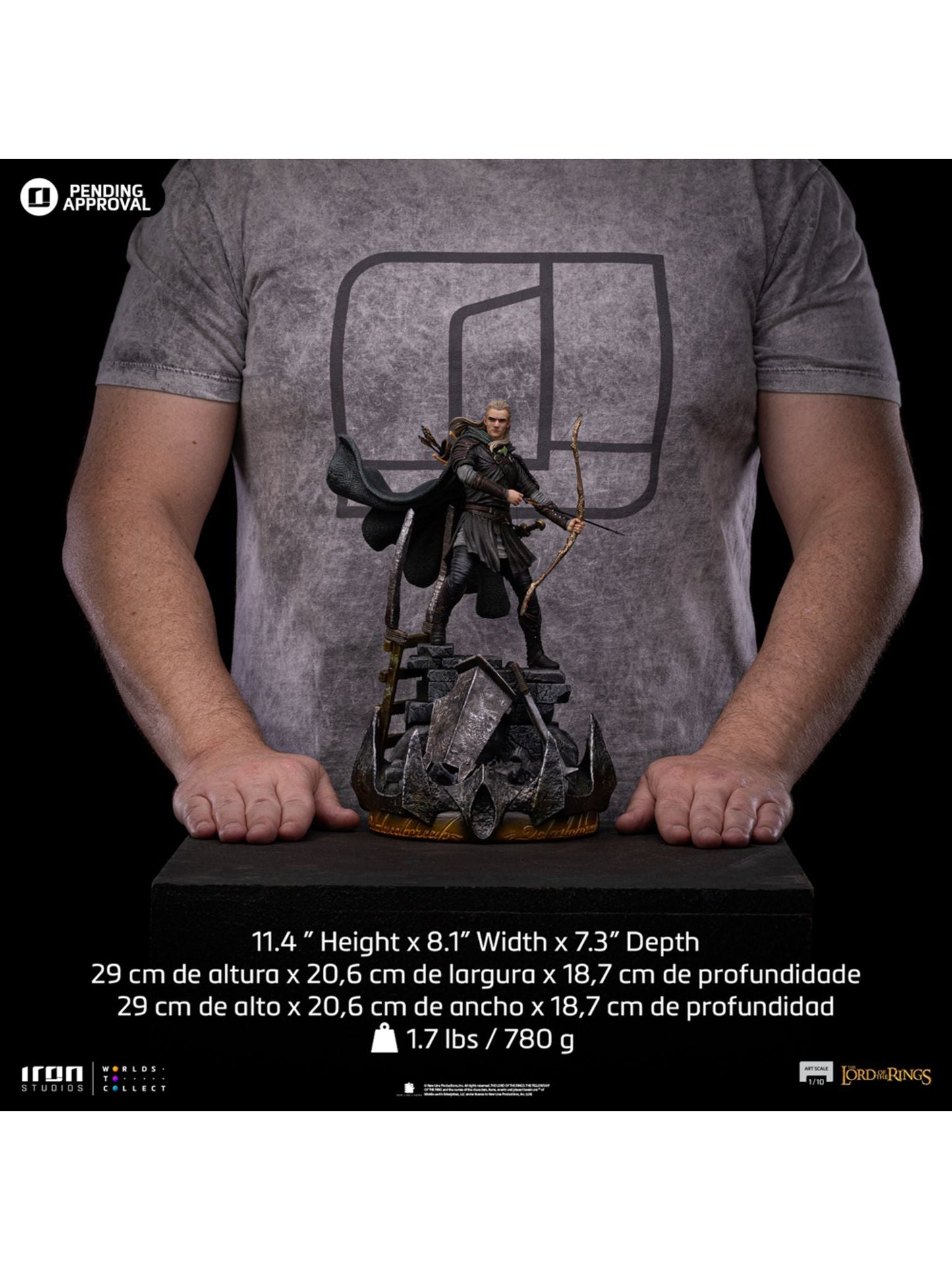 Legolas Entfesselt Die Herr der Ringe Art Scale 1/10 Statue von Iron Studios