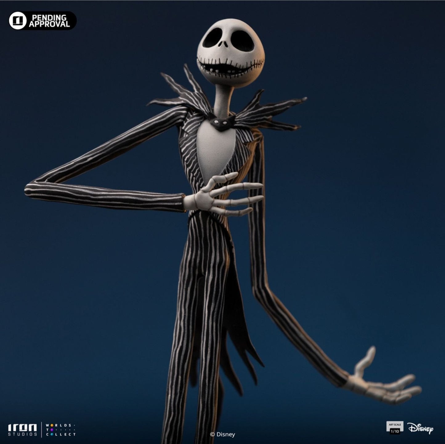 Jack Skellington (Die Nacht vor Weihnachten) Art Scale 1/10 Statue von Iron Studios