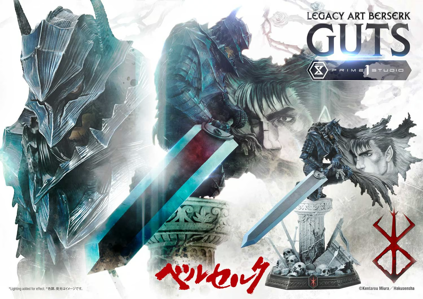 Berserk Legacy Art "Kentaro Miura" Guts 1/6 Maßstab Statue von Prime 1 Studio