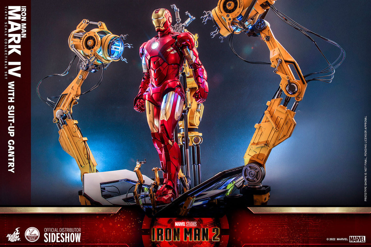 Iron Man Mark IV Mit Suit-Up Gantry Viertel Maßstab Sammlerset