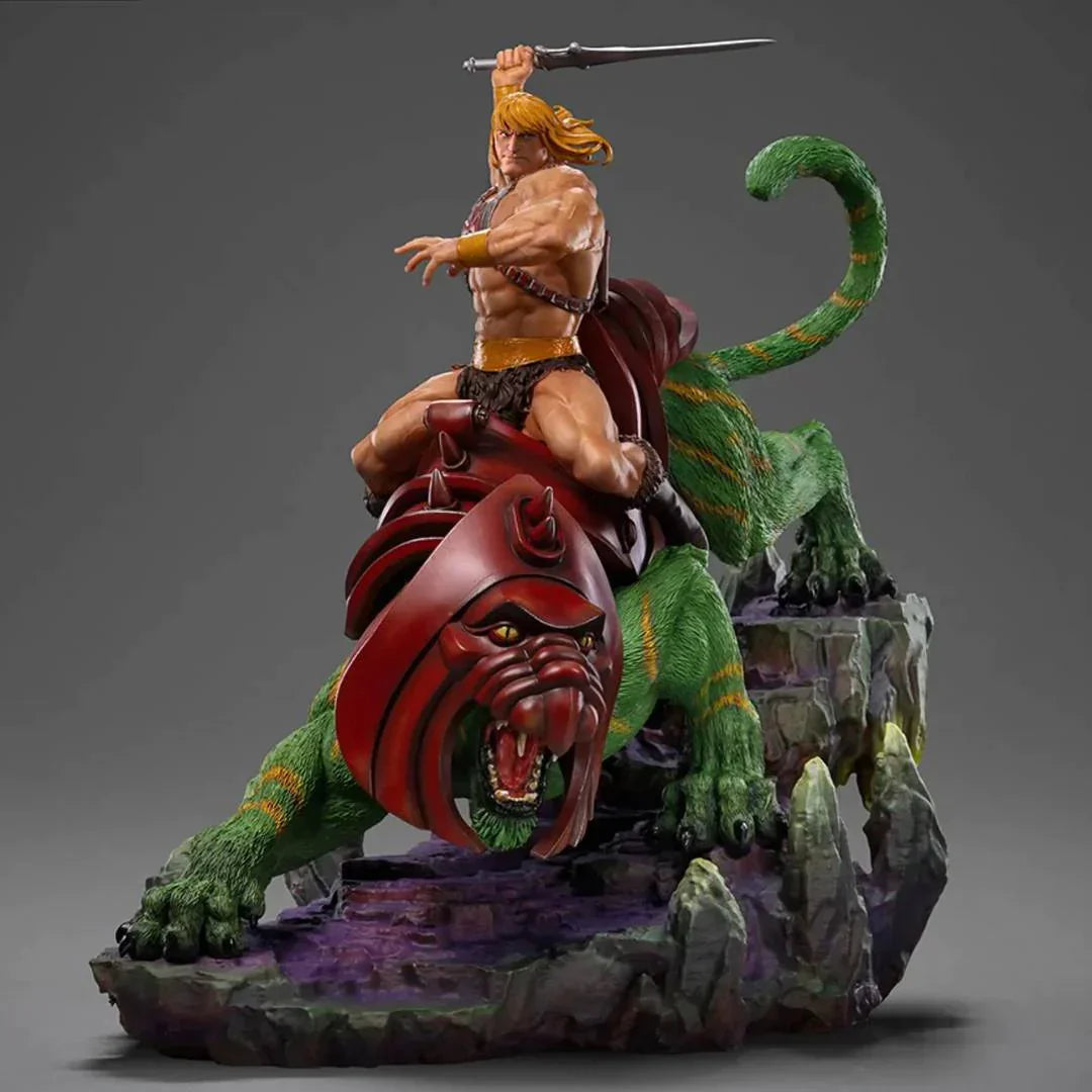 HE-MAN & BATTLE CAT Deluxe 1:10 Maßstab Statue von Iron Studios