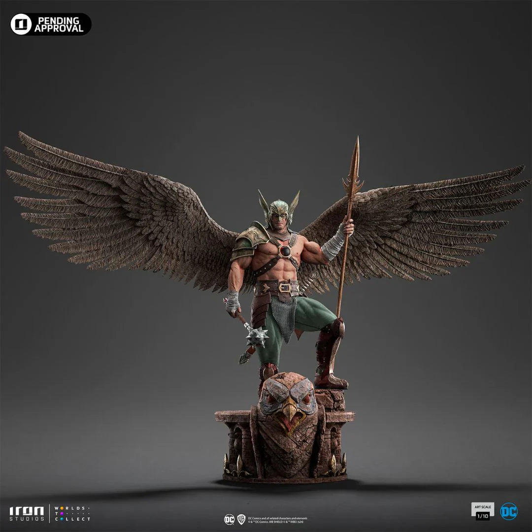 Hawkman 10. Jubiläumsstatue von Iron Studios