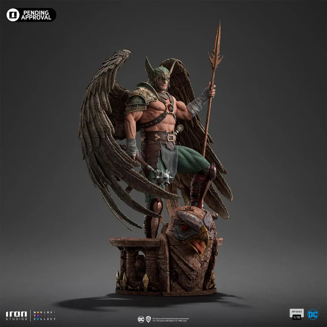 Hawkman 10. Jubiläumsstatue von Iron Studios