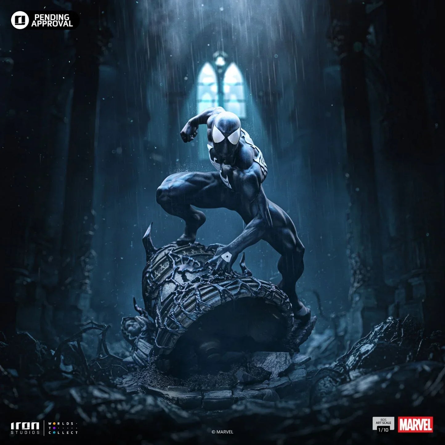 Spider-Man Black Bds Art Statue von Iron Studios
