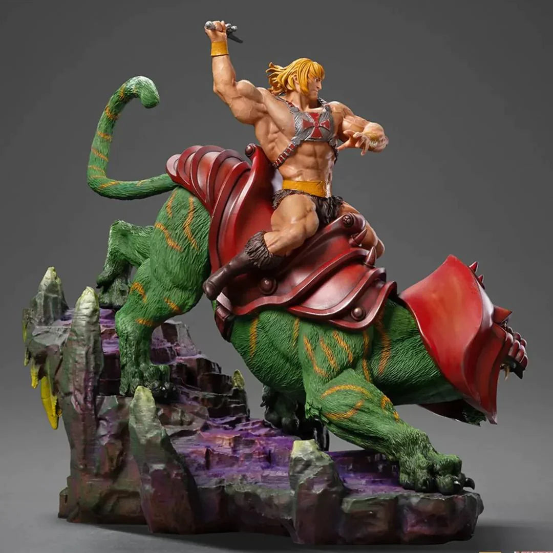 HE-MAN & BATTLE CAT Deluxe 1:10 Maßstab Statue von Iron Studios