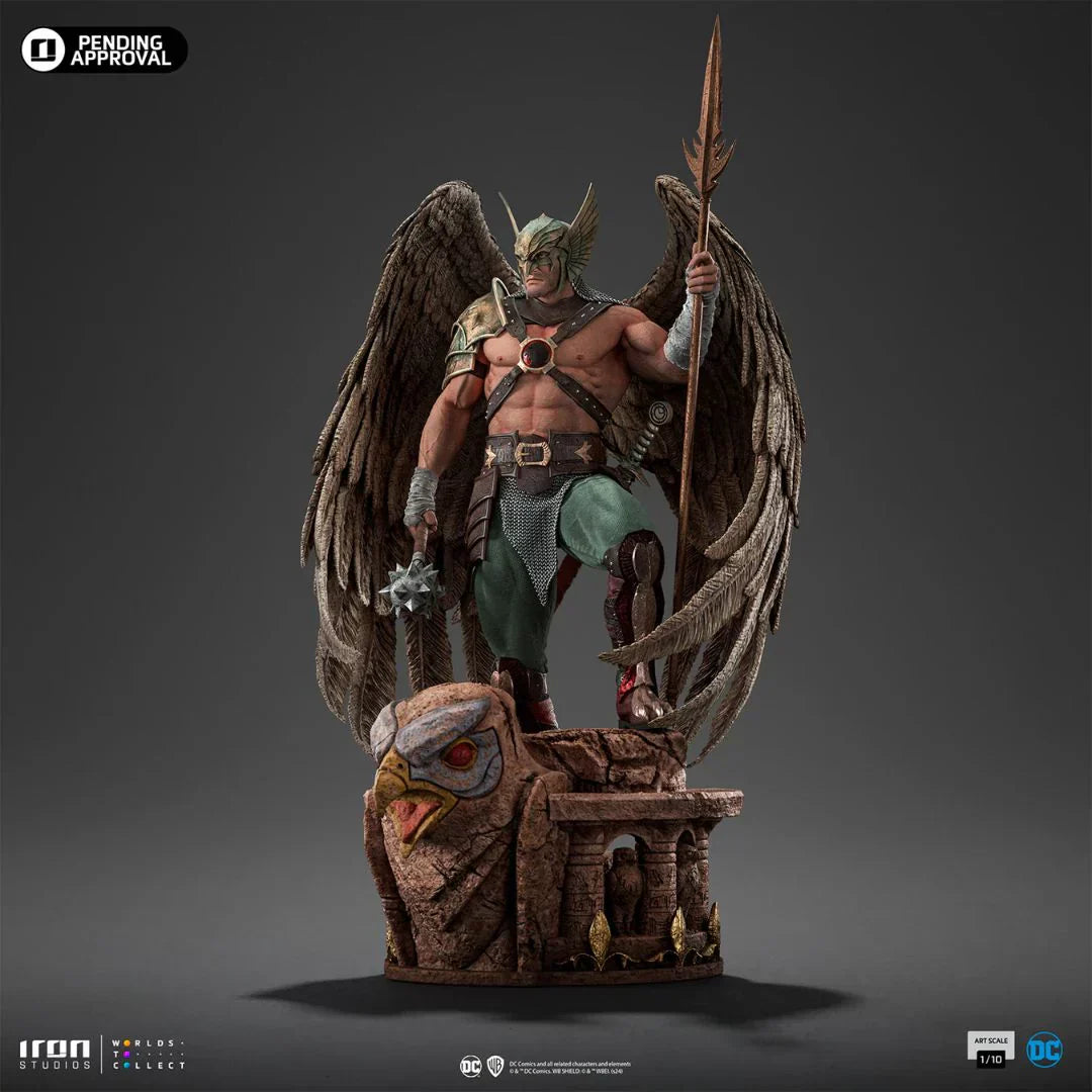 Hawkman 10. Jubiläumsstatue von Iron Studios
