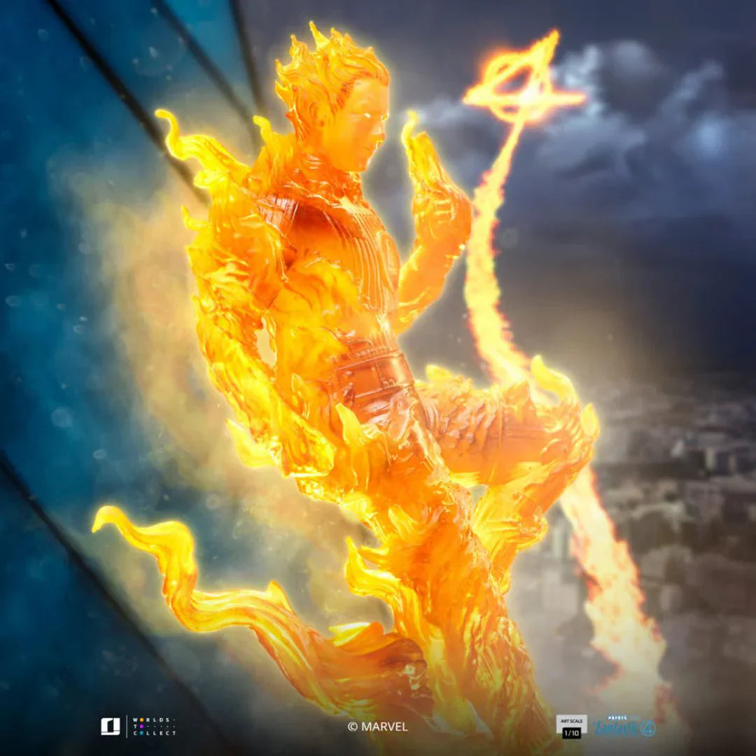 Human Torch Art Scale Statue von Iron Studios