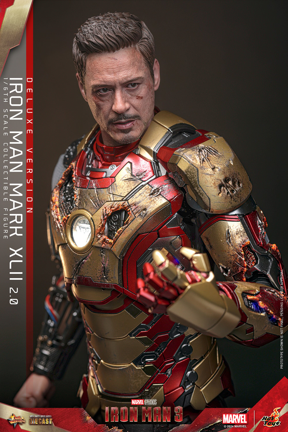IRON MAN MARK XLII (2.0) DELUXE Sechstel Maßstab Figur von Hot Toys