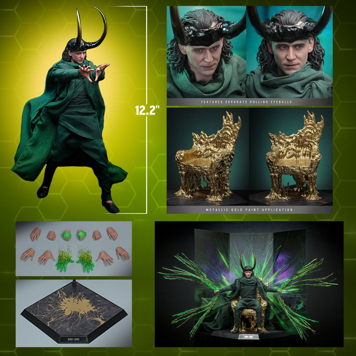 GOTT LOKI Sixth Scale Figur von Hot Toys