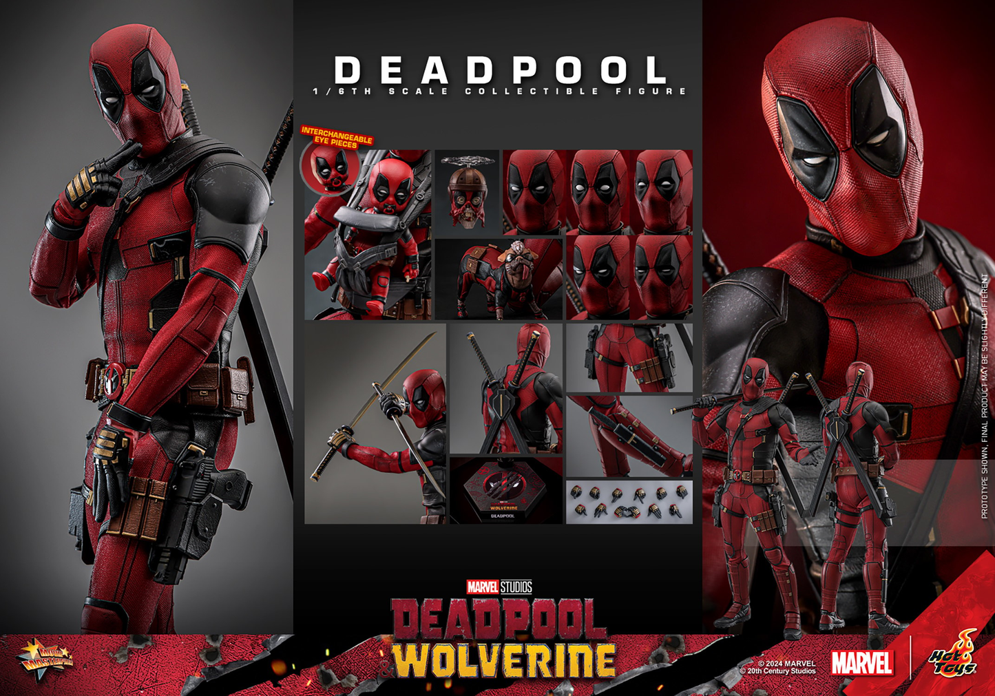 DEADPOOL Sechster Maßstab Figur von Hot Toys