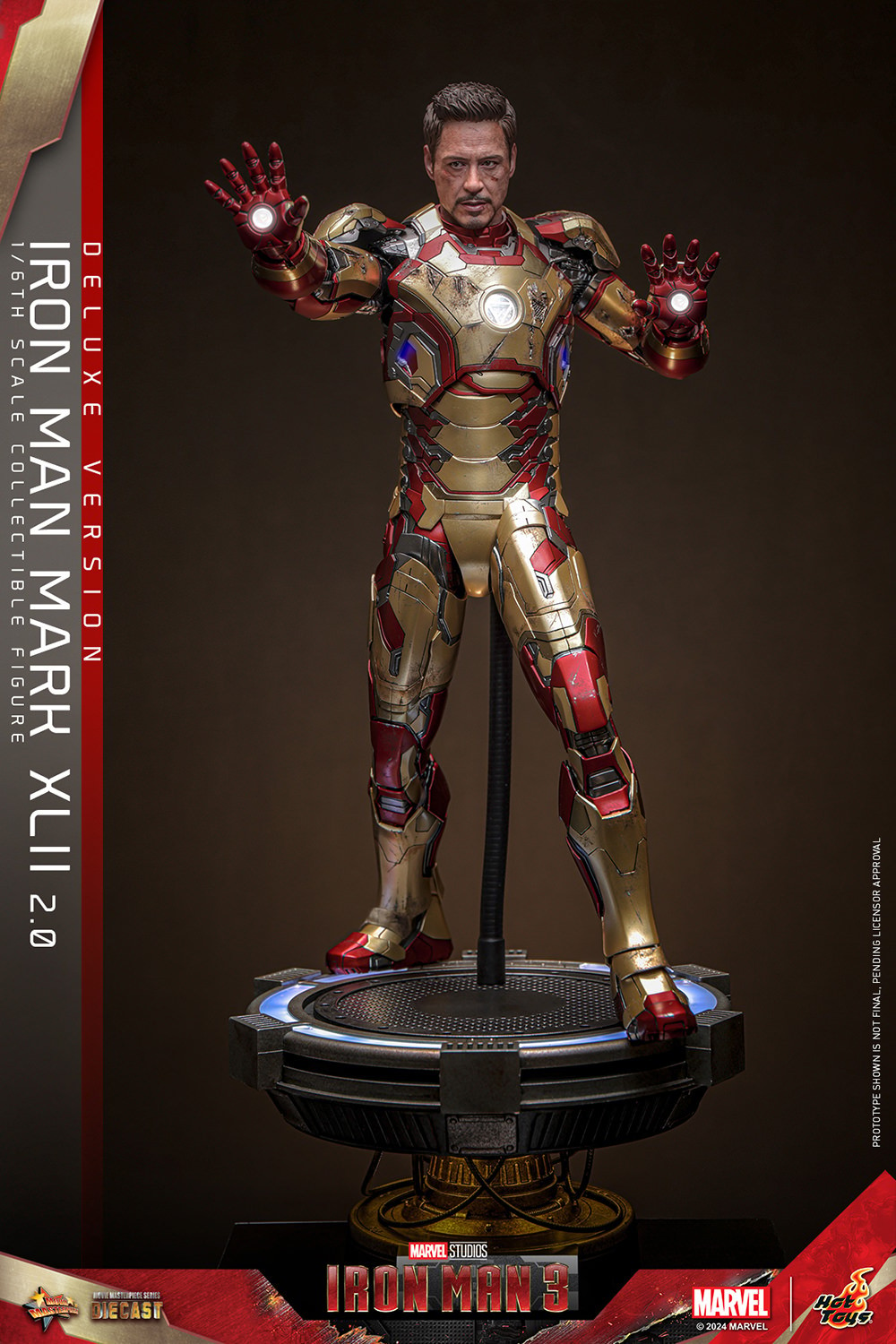 IRON MAN MARK XLII (2.0) DELUXE Sechstel Maßstab Figur von Hot Toys