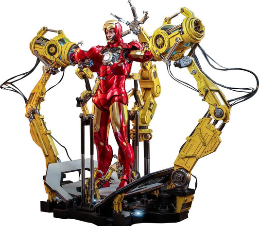 Iron Man Mark IV Mit Suit-Up Gantry Viertel Maßstab Sammlerset