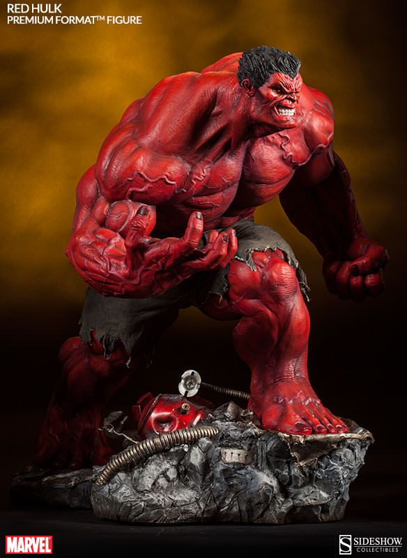 Roter Hulk Premium Format von Sideshow Collectibles