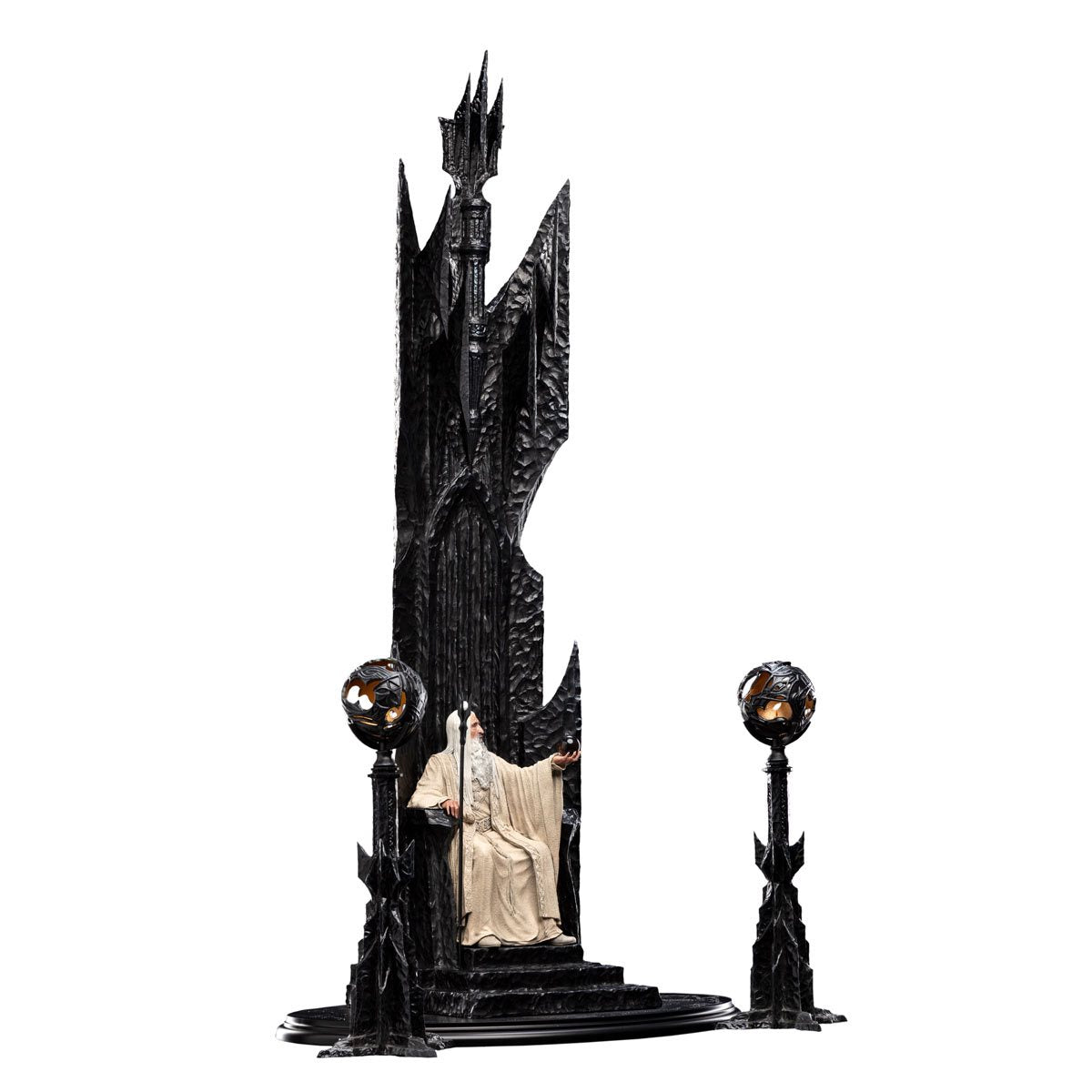Der Herr der Ringe Saruman der Weiße auf Thron 1:6 Maßstab Statue