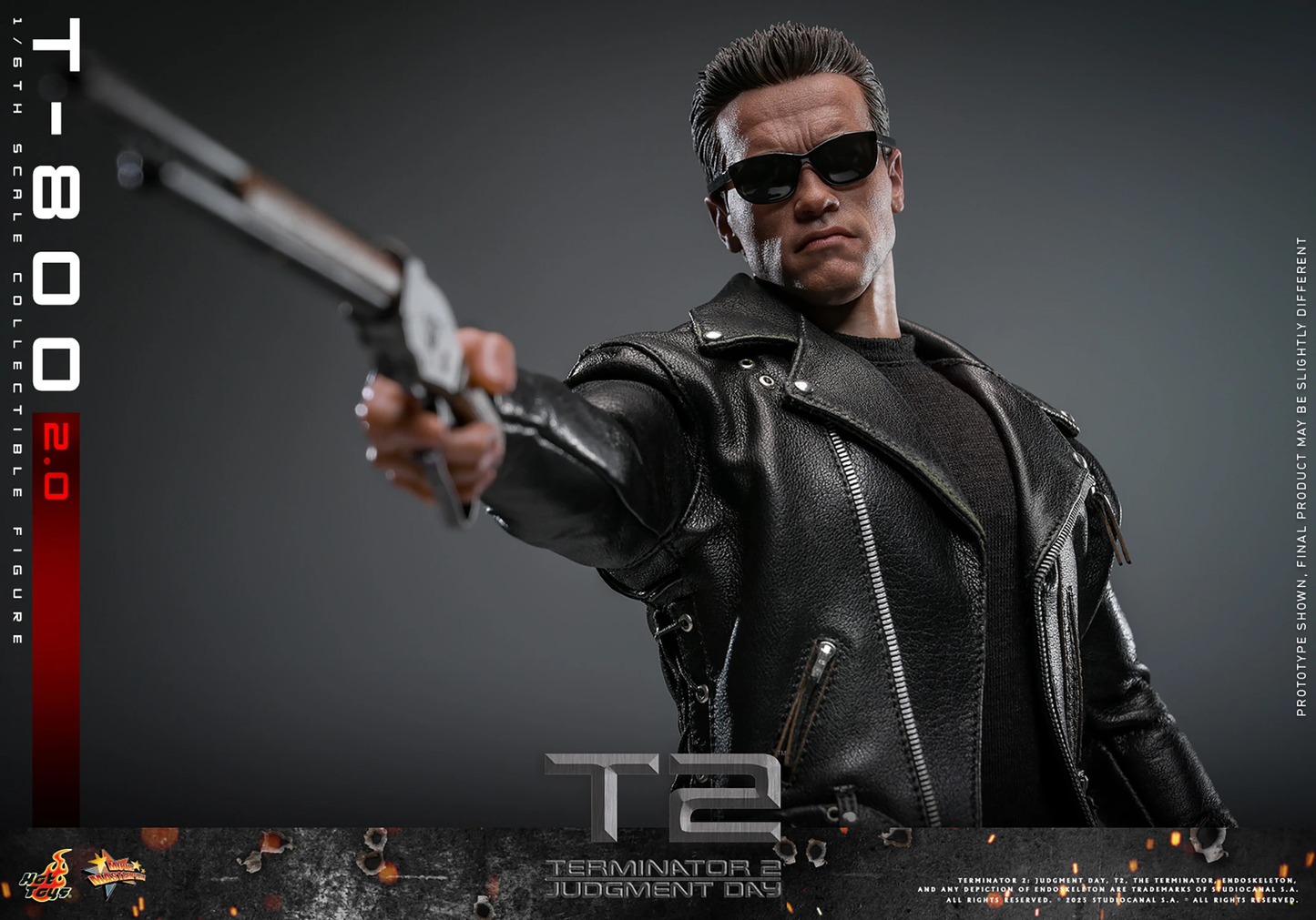 T-800 (2.0) Sixth Scale Figure von Hot Toys