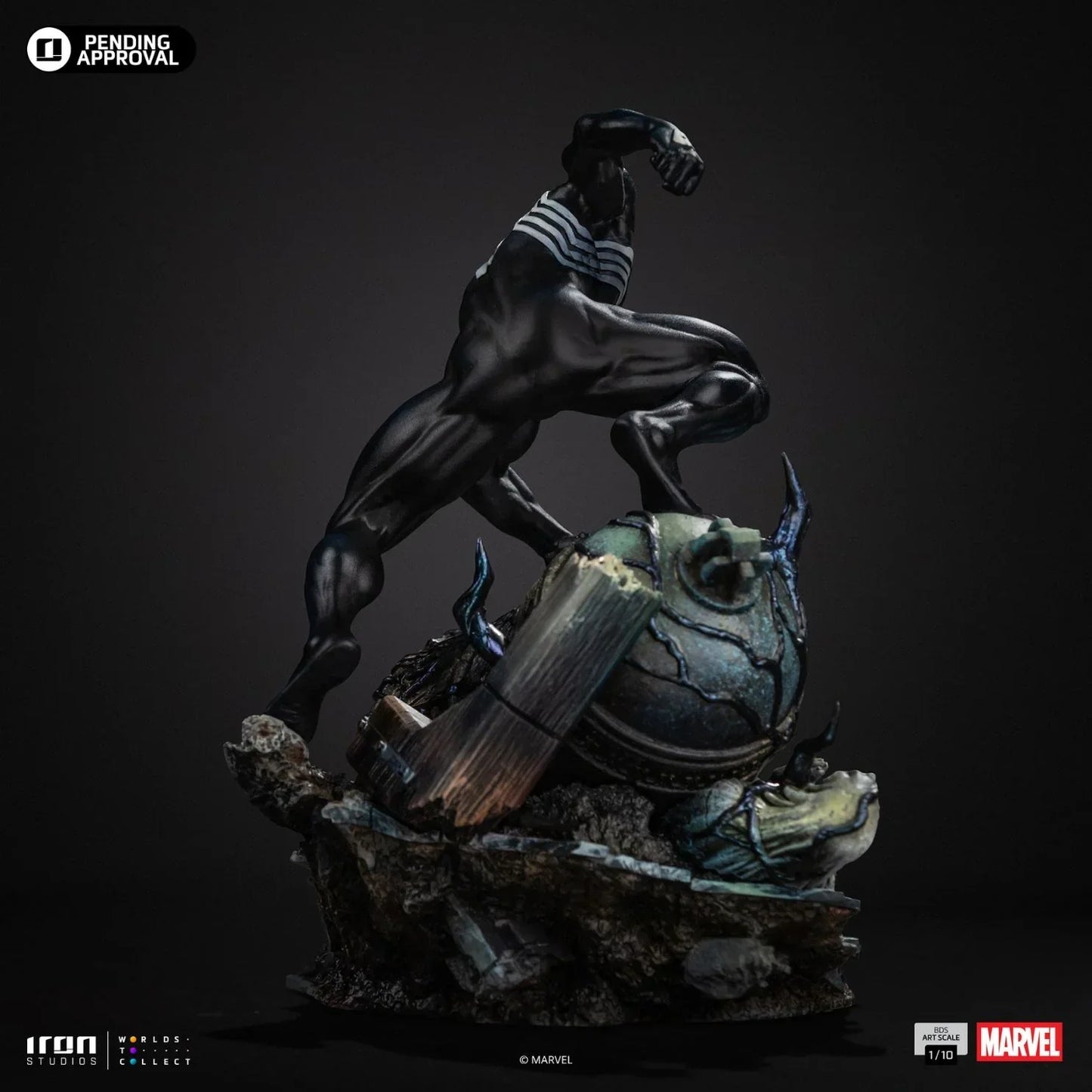 Spider-Man Black Bds Art Statue von Iron Studios