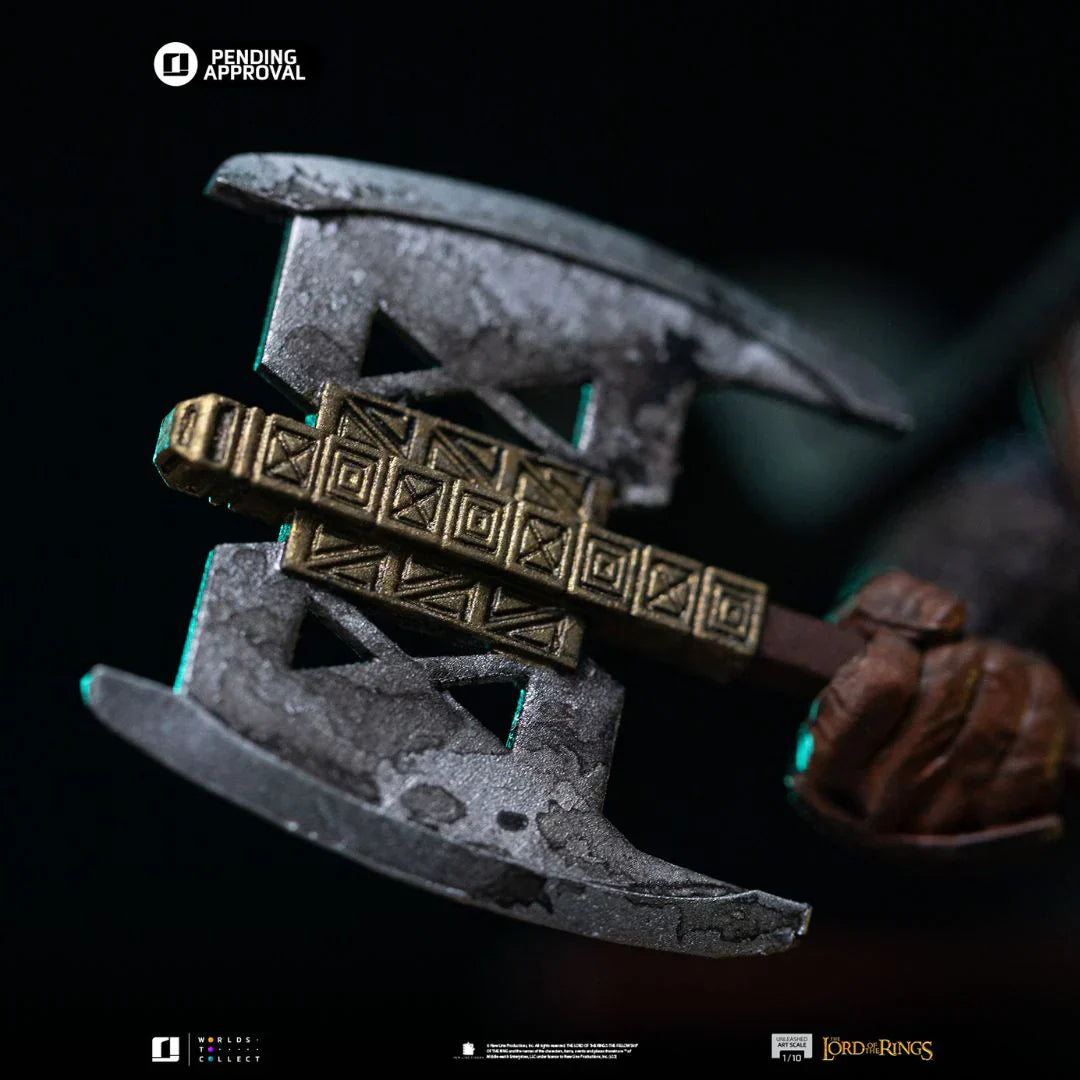 Die Herr der Ringe Gimli Unleashed Kunststatue von Iron Studios