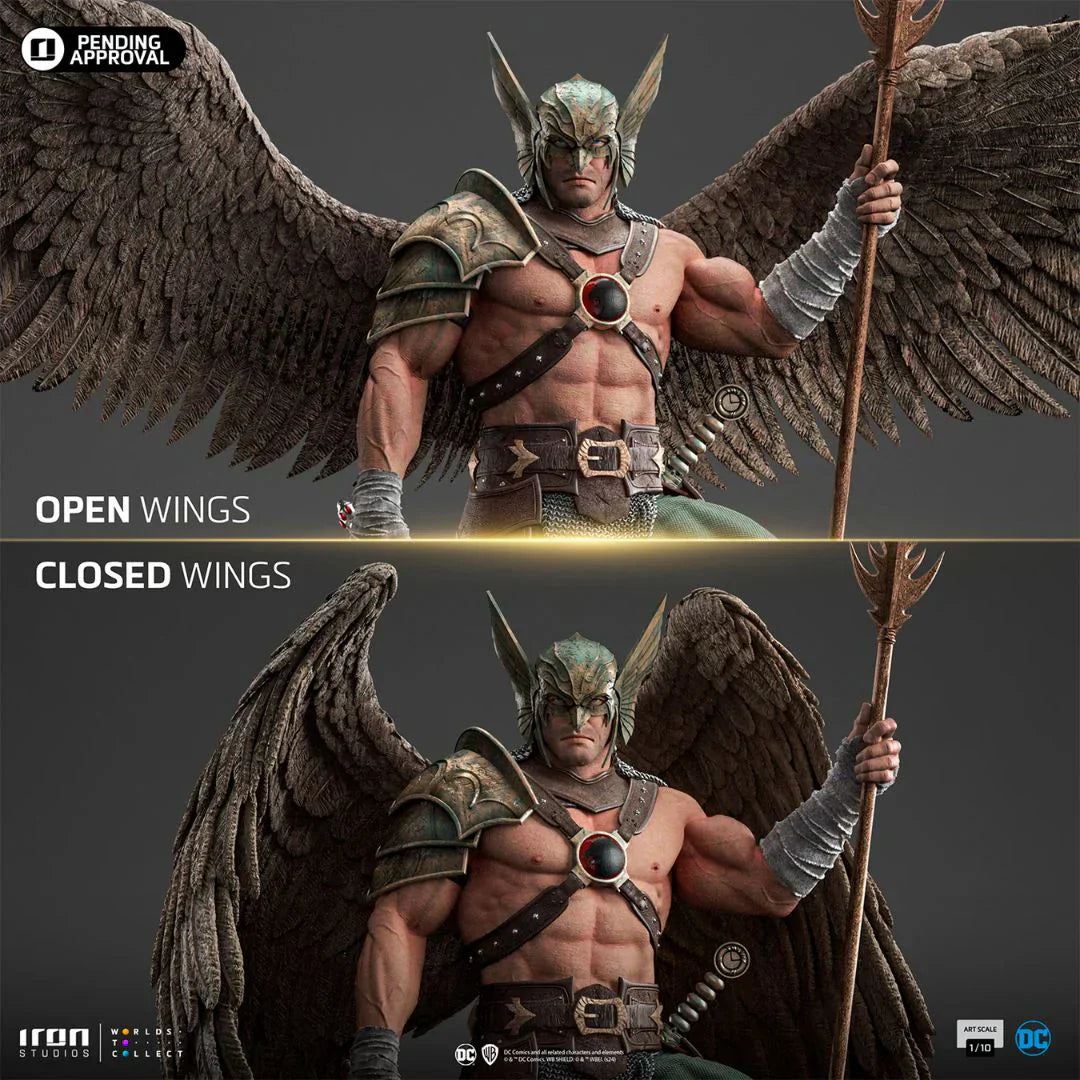 Hawkman 10. Jubiläumsstatue von Iron Studios