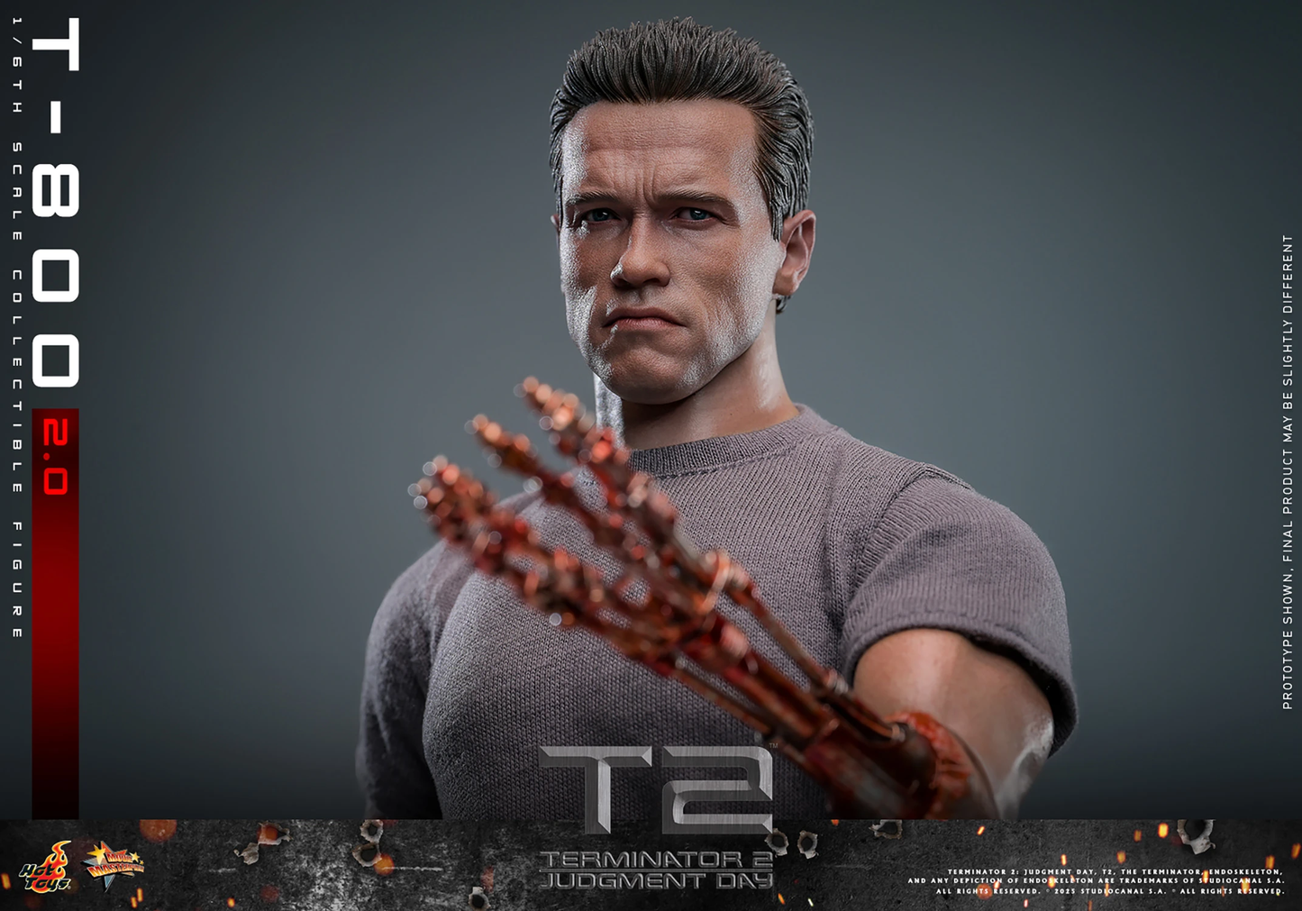 T-800 (2.0) Sixth Scale Figure von Hot Toys