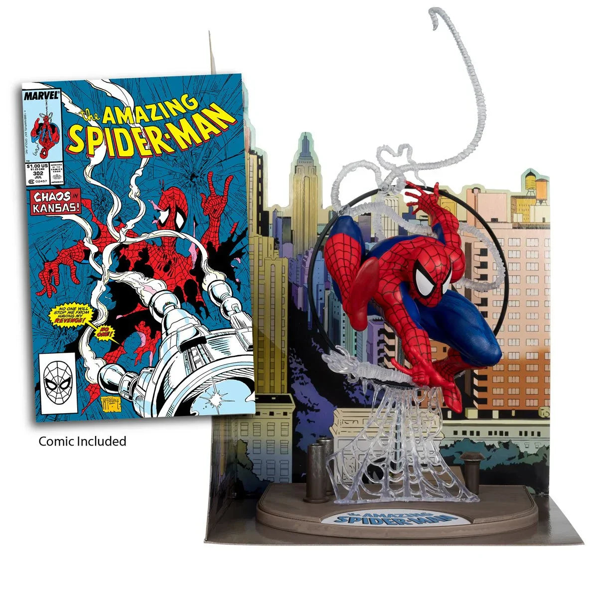 Spider-Man Der unglaubliche Spider-Man #301 1:6 Maßstab Posed Figur mit Szene