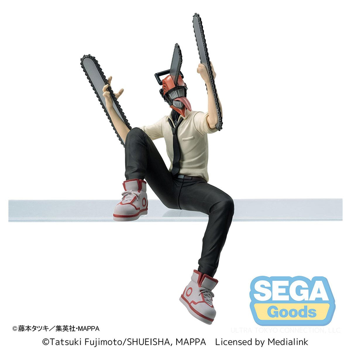 Chainsaw Man Denji als Chainsaw Man Premium Sitzstatue