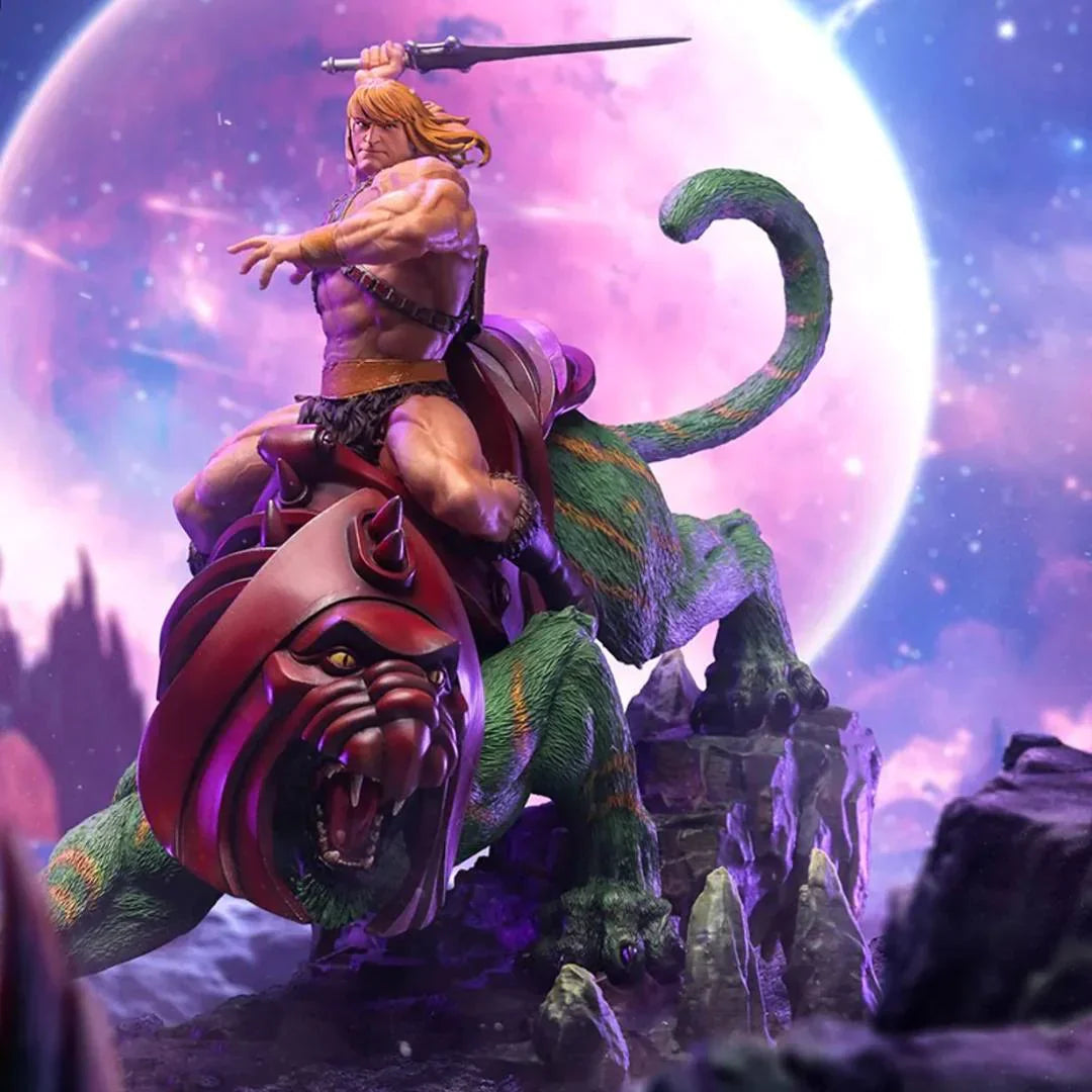 HE-MAN & BATTLE CAT Deluxe 1:10 Maßstab Statue von Iron Studios