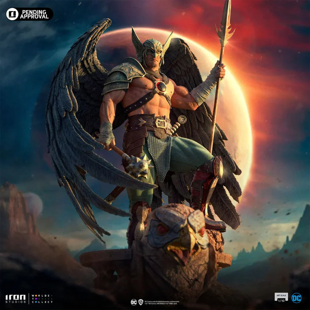 Hawkman 10. Jubiläumsstatue von Iron Studios