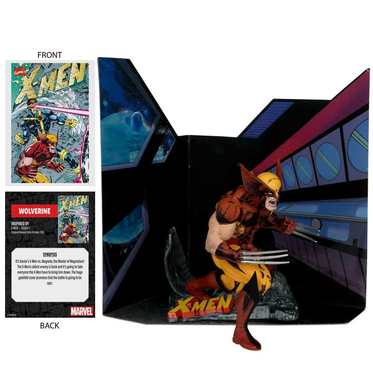 Wolverine X-Men #1 1:10 Maßstab Posing Figur mit Szene