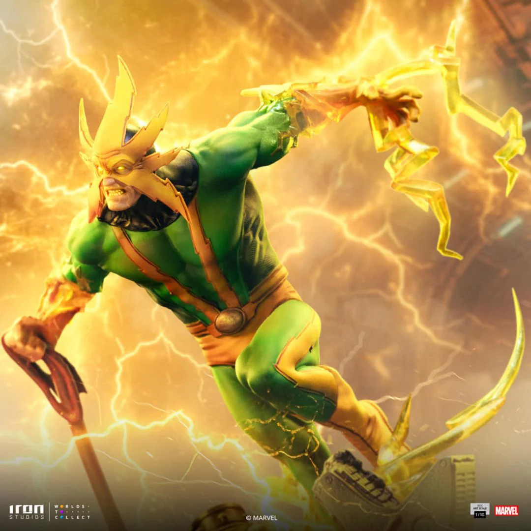 Spider-Man Elektro Statue von Iron Studios