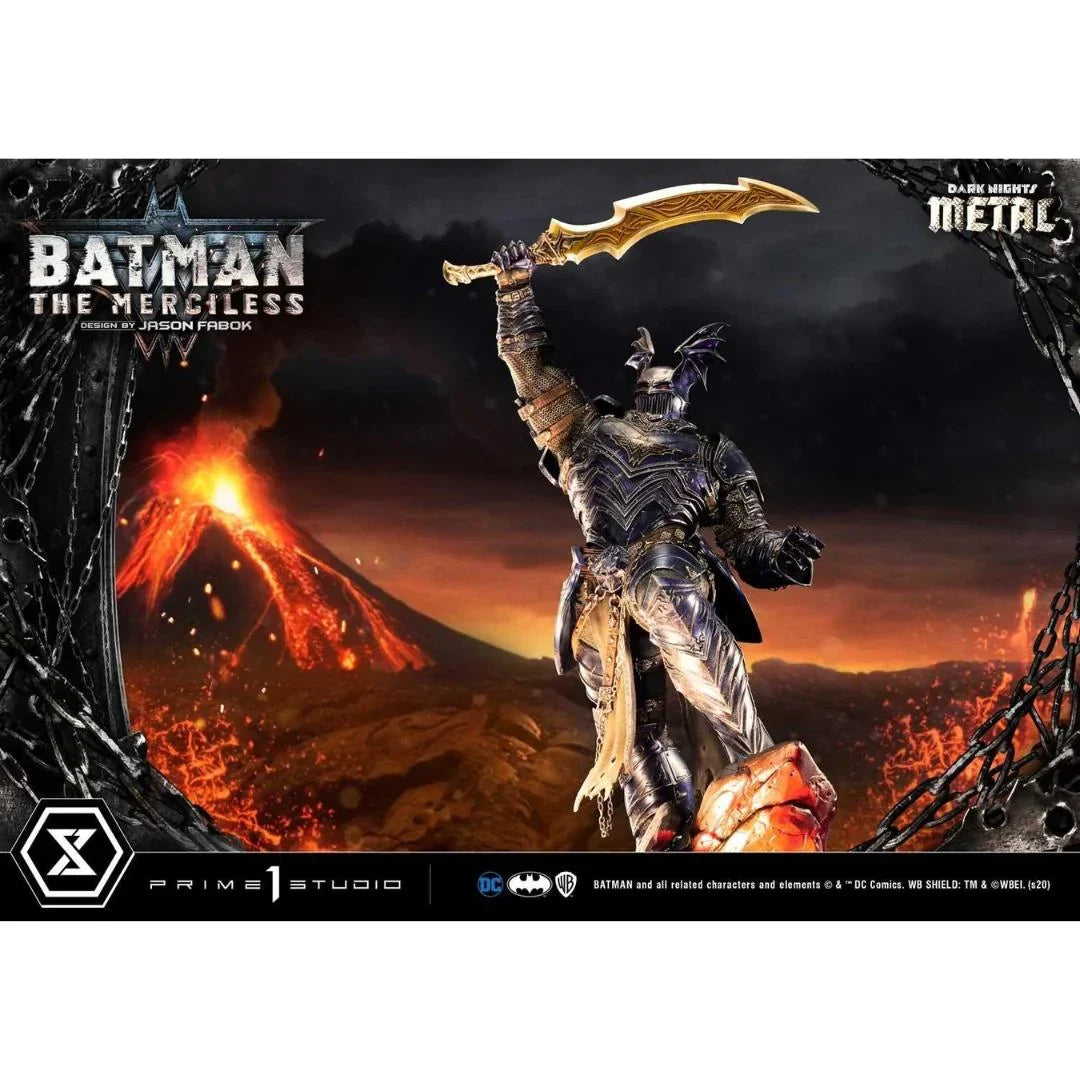 Die gnadenlosen Dunklen Ritter Metallstatue von Prime 1 Studio