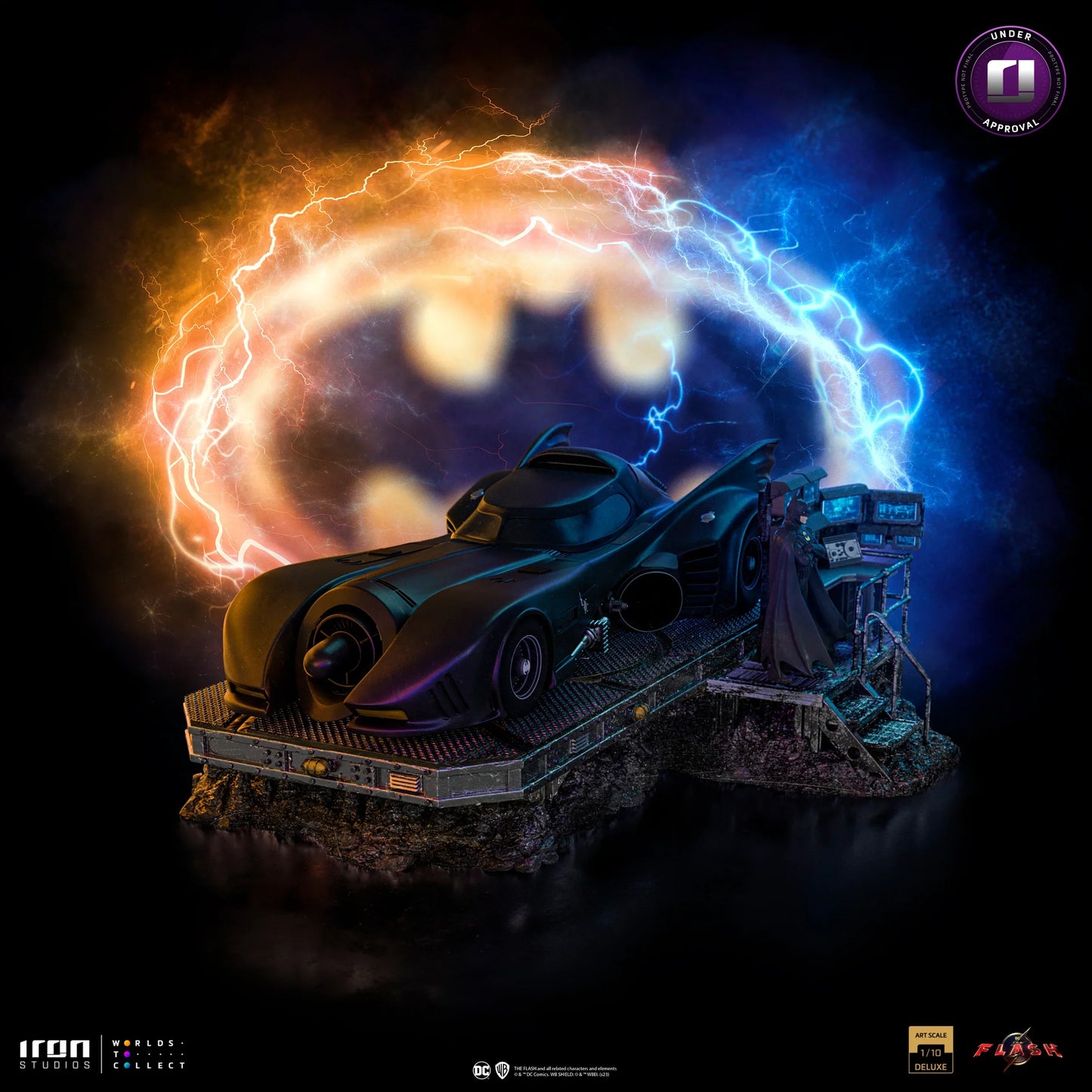 Die Flash-Film Batmobile Deluxe Art Scale Limited Edition 1:10 Statue