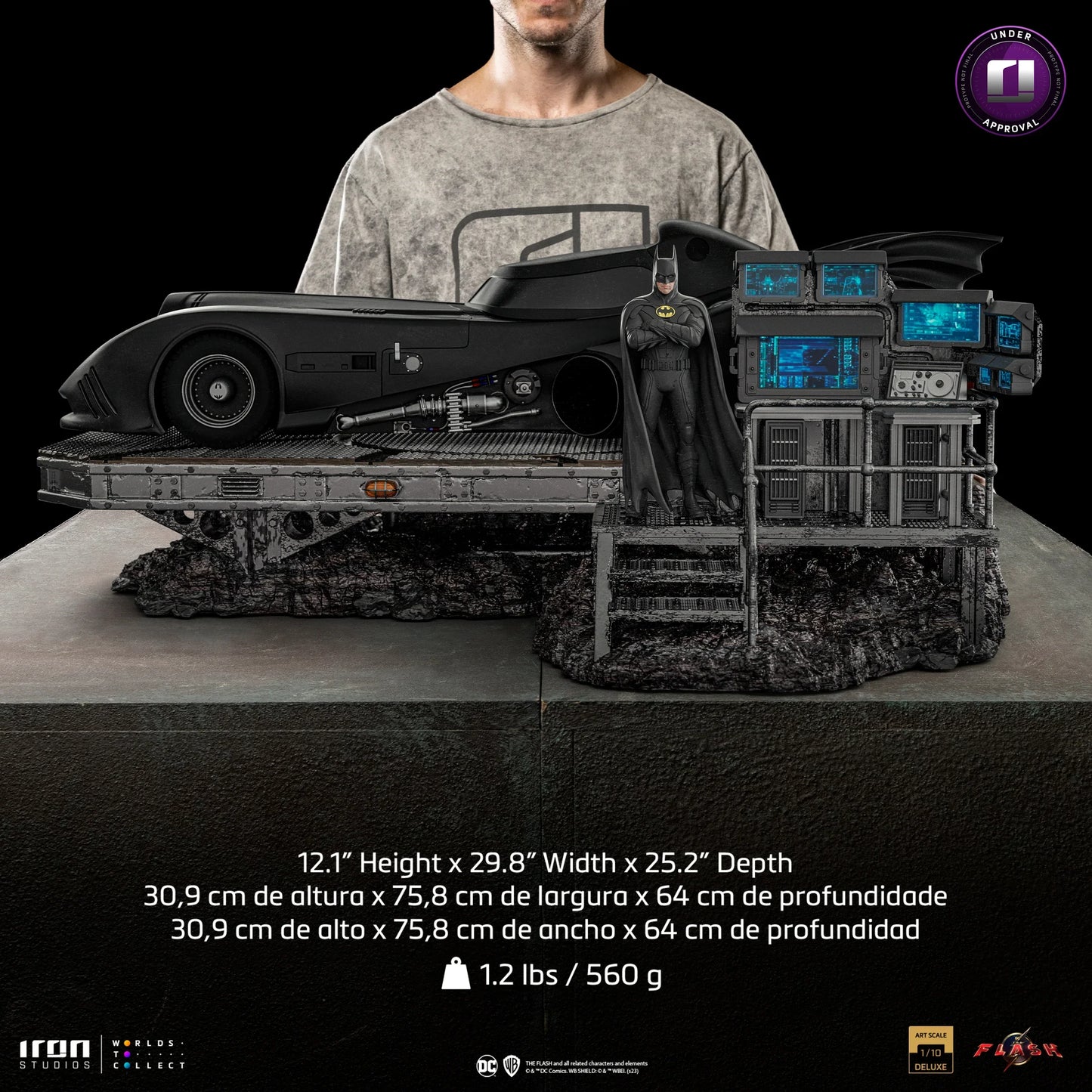 Die Flash-Film Batmobile Deluxe Art Scale Limited Edition 1:10 Statue
